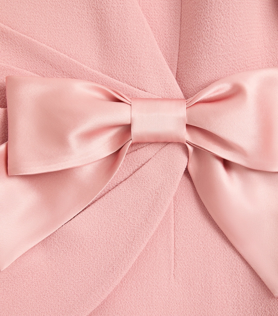 Valentino Womens Wool Crepe Bow-Detail Jacket Image 3