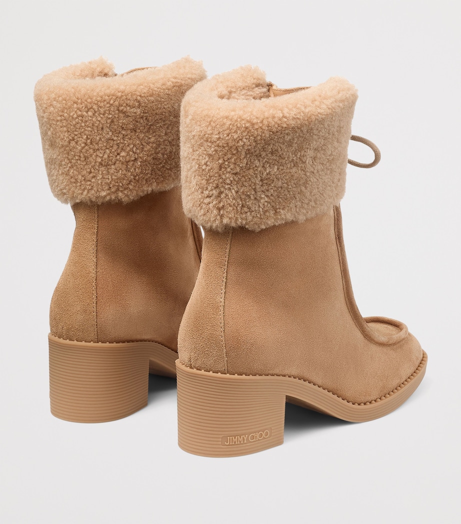 Hali 60 Suede Shearling Boots TOFFEE/TOFFEE Image 4