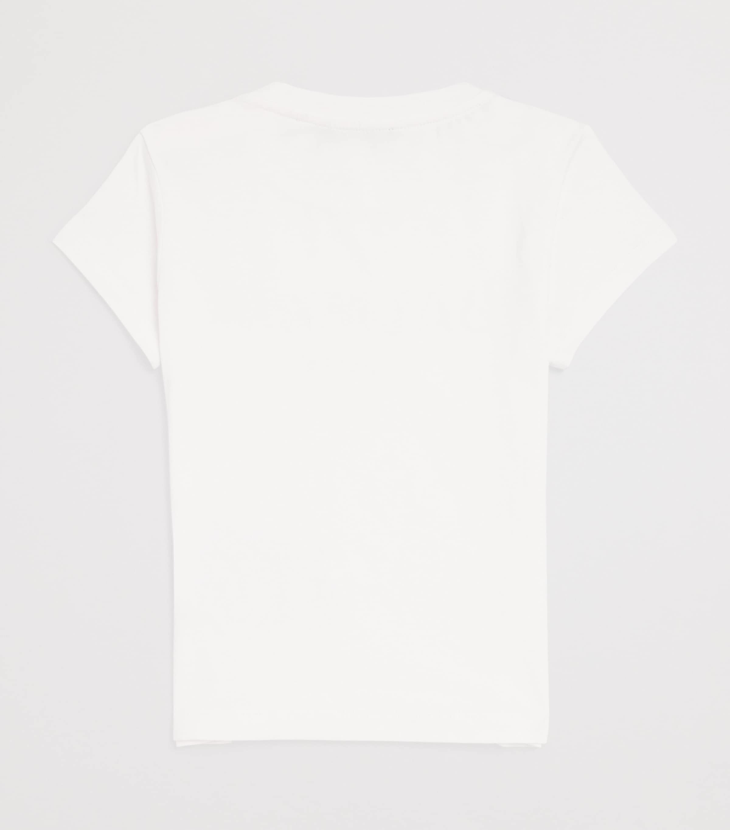 Button-Detail T-Shirt (4-14 Years) 100BC WHITE/WHITE Image 2