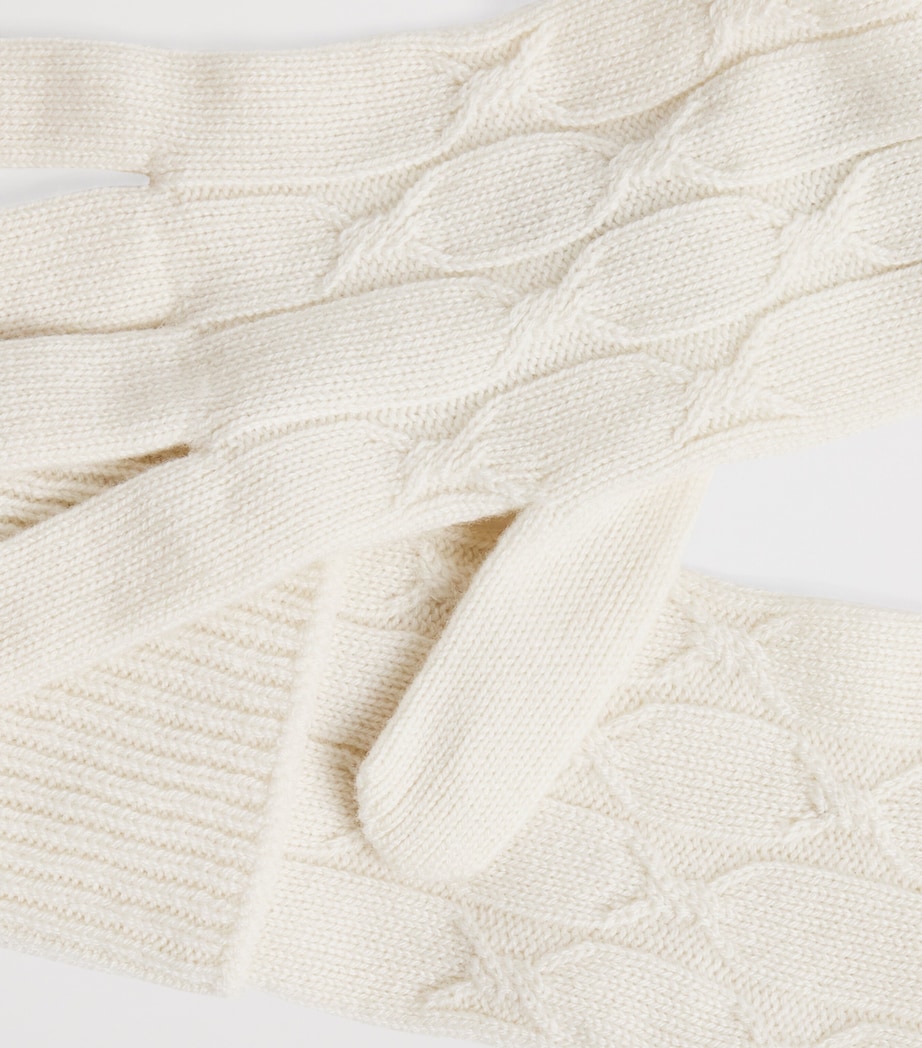 Cashmere Knitted Gloves PANNA Image 4