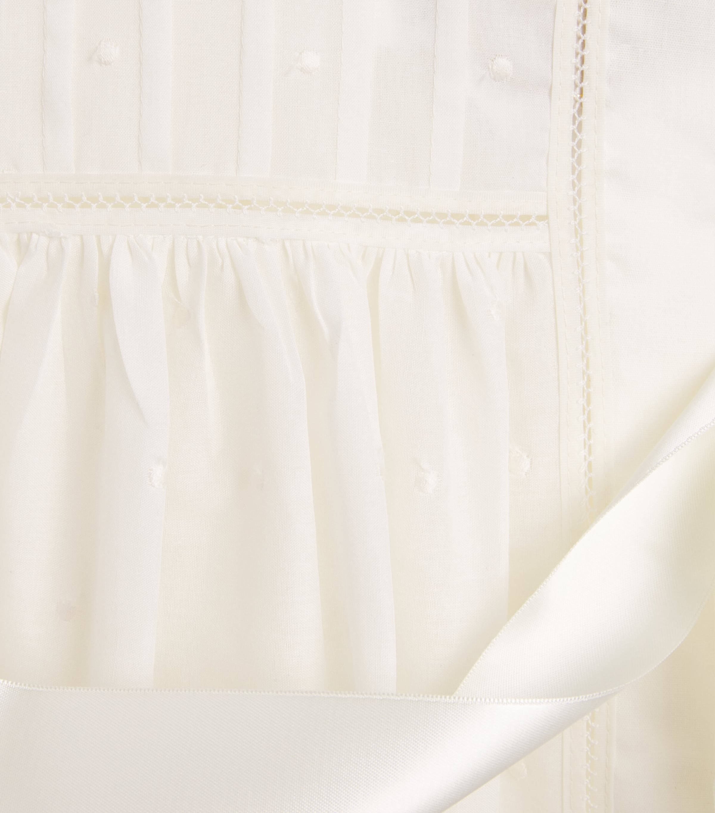 PEPA LONDON Embroidered Christening Gown (3-18 Months) Ivory Image 3