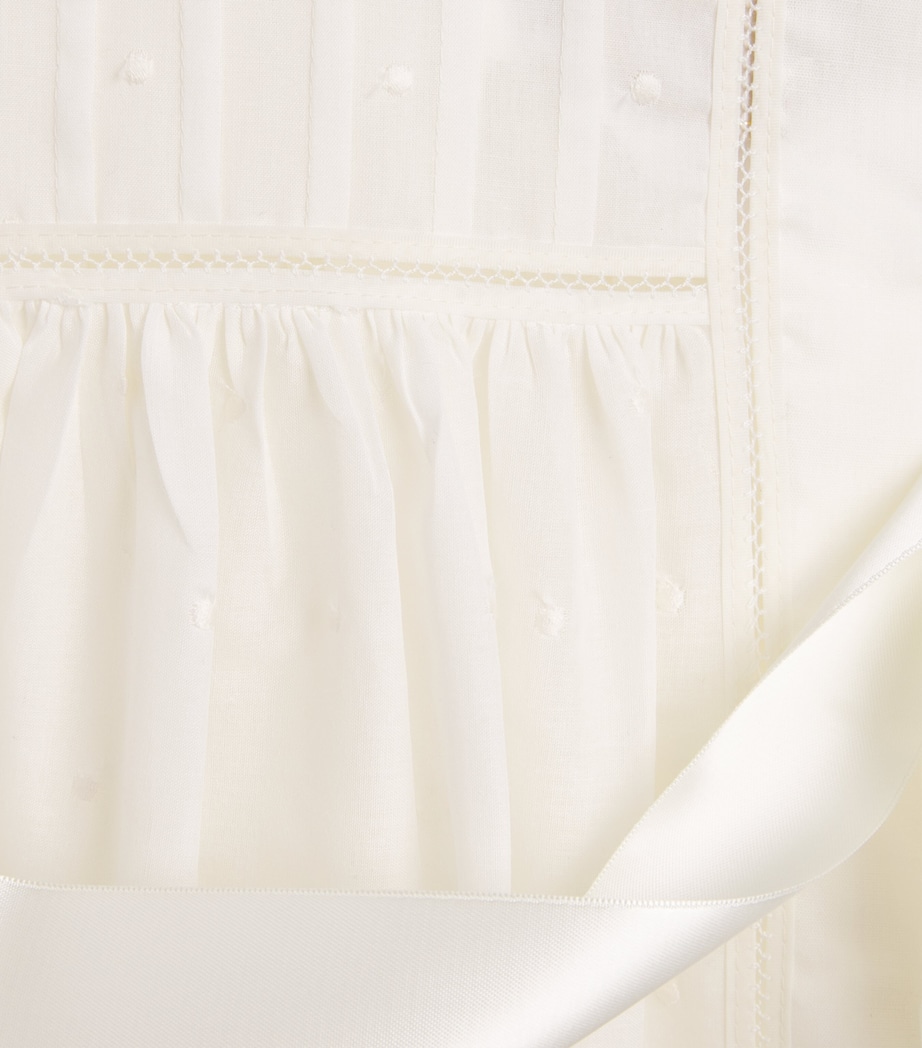 PEPA LONDON Embroidered Christening Gown (3-18 Months) Ivory Image 3