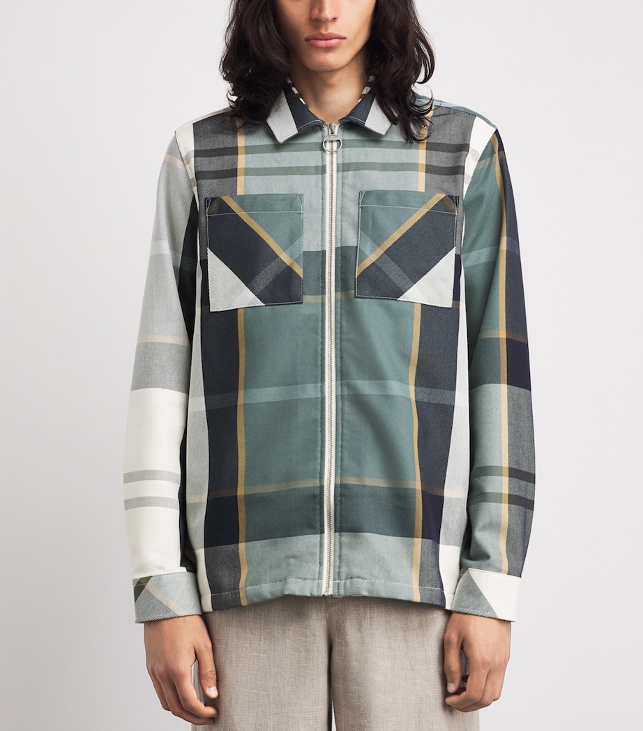 Barbour Mens Tartan Ettrick Shacket Meadow Brook Tartan Image 4
