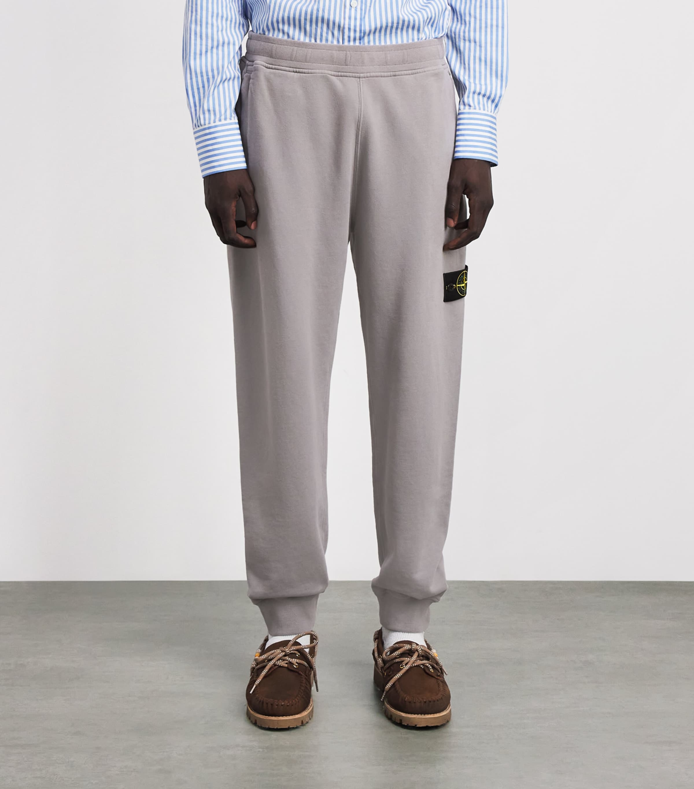 Stone Island Mens Cotton Compass Sweatpants Image 4