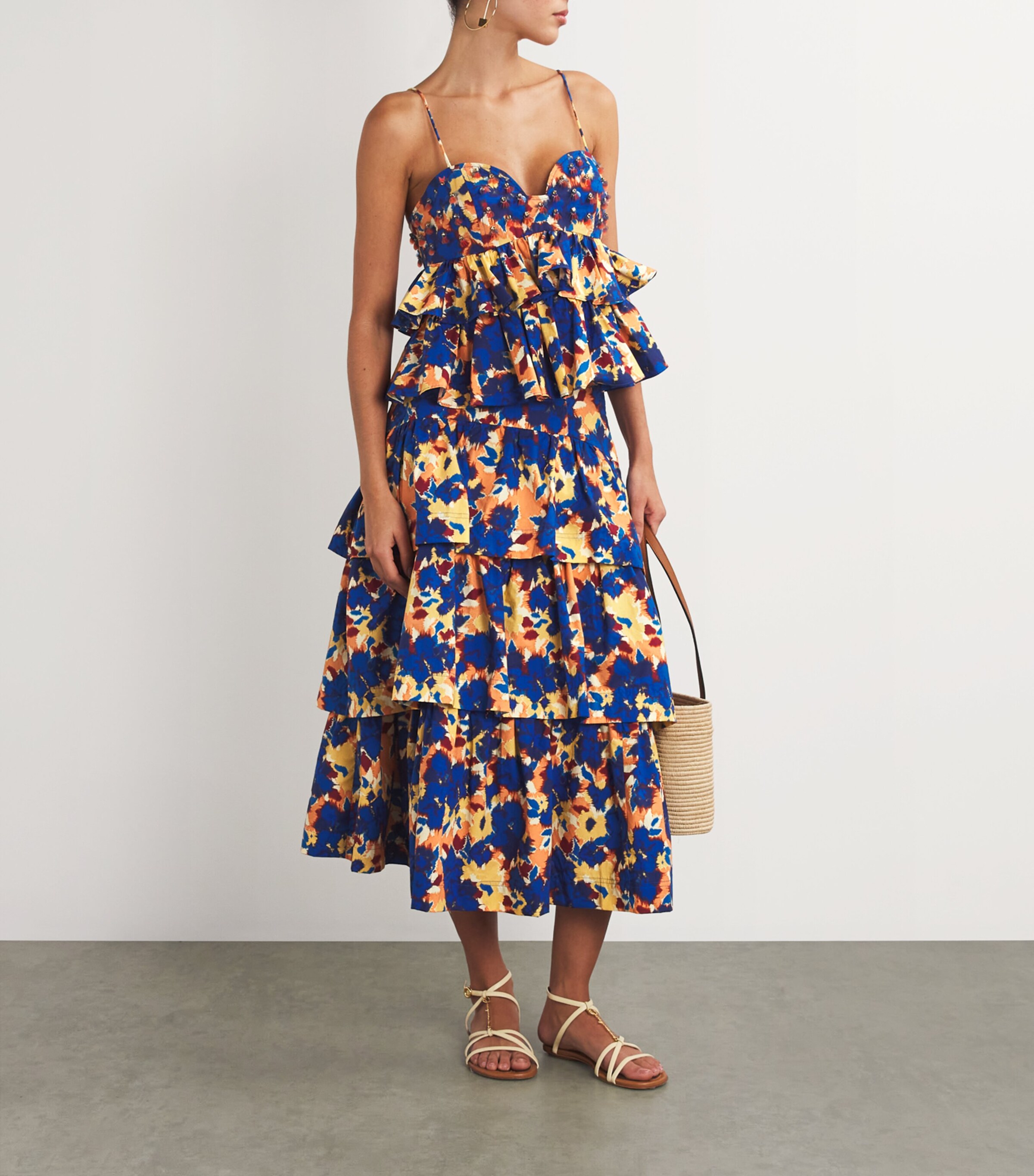 Ulla Johnson Womens Embellished Lucia Top Wildflower Wldfl Image 2