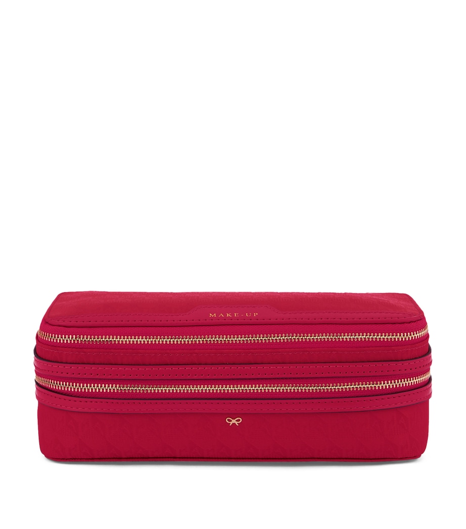 Jacquard Logo Make-Up Pouch MAGENTA Image 1
