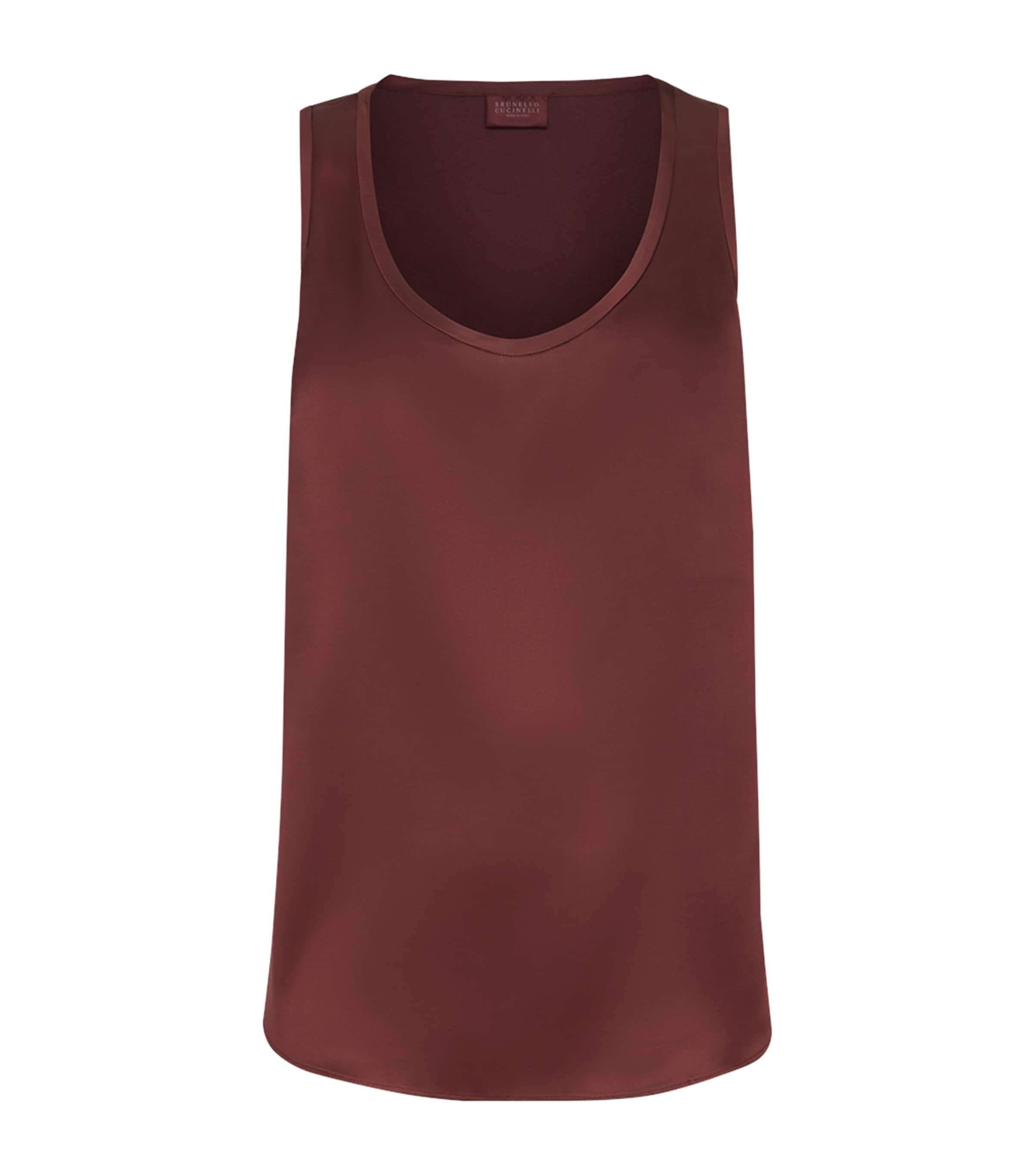 Brunello Cucinelli Mpc59e0600c9813 Blouse In Burgundy