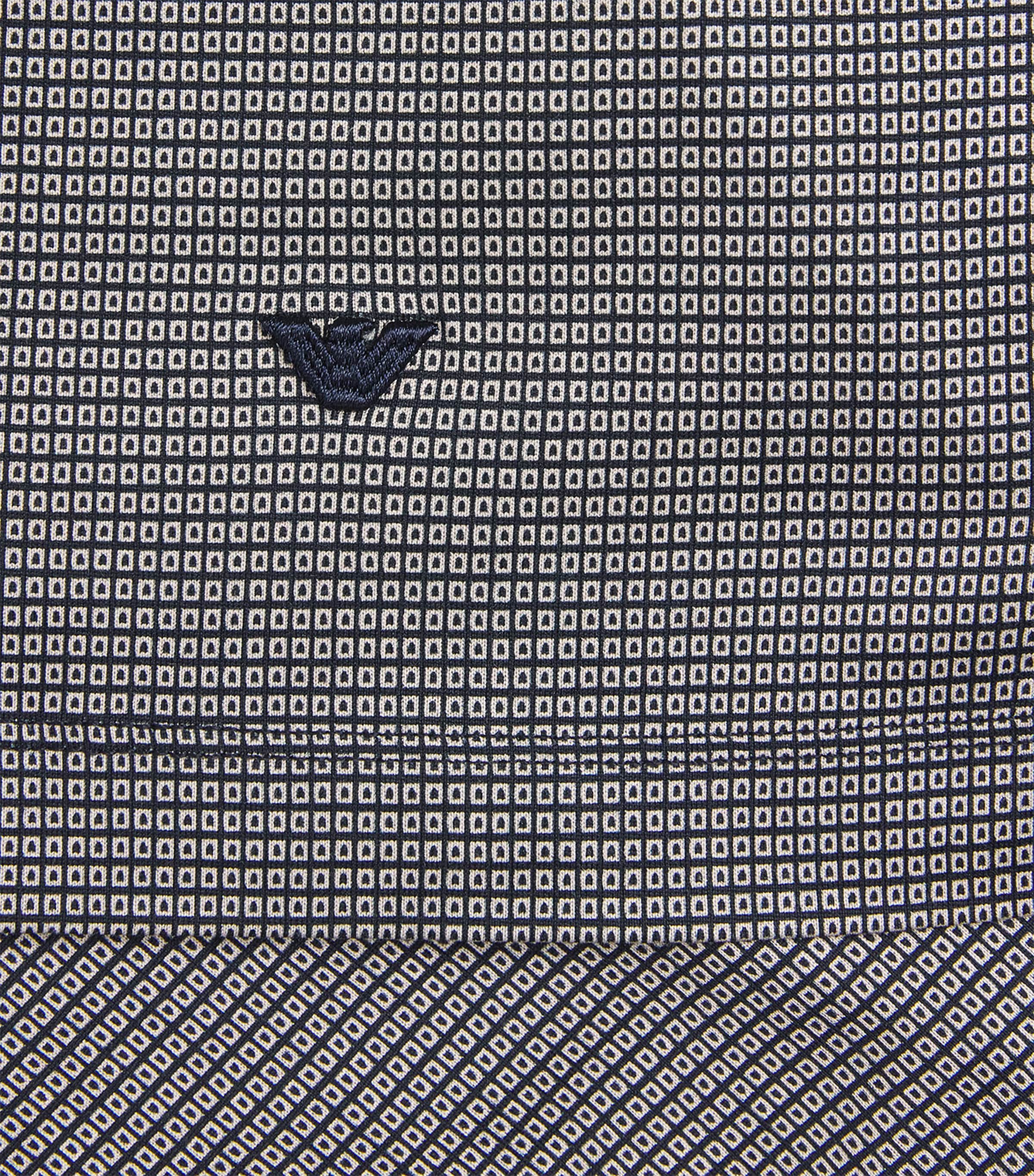 Lyocell-Cotton Micro-Print Polo Shirt F1158 Image 5