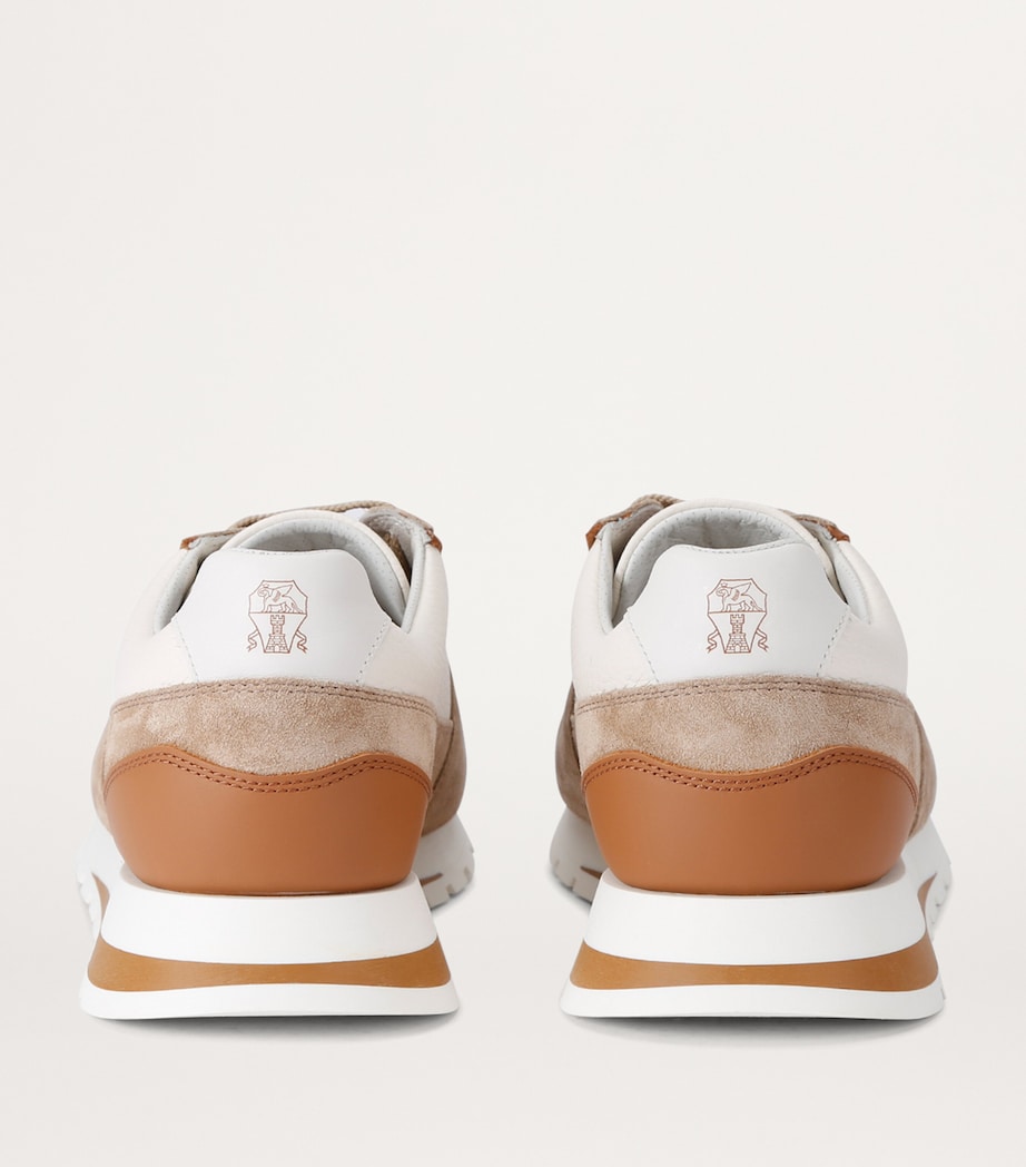 Leather Runner Sneakers BEIGE Image 2