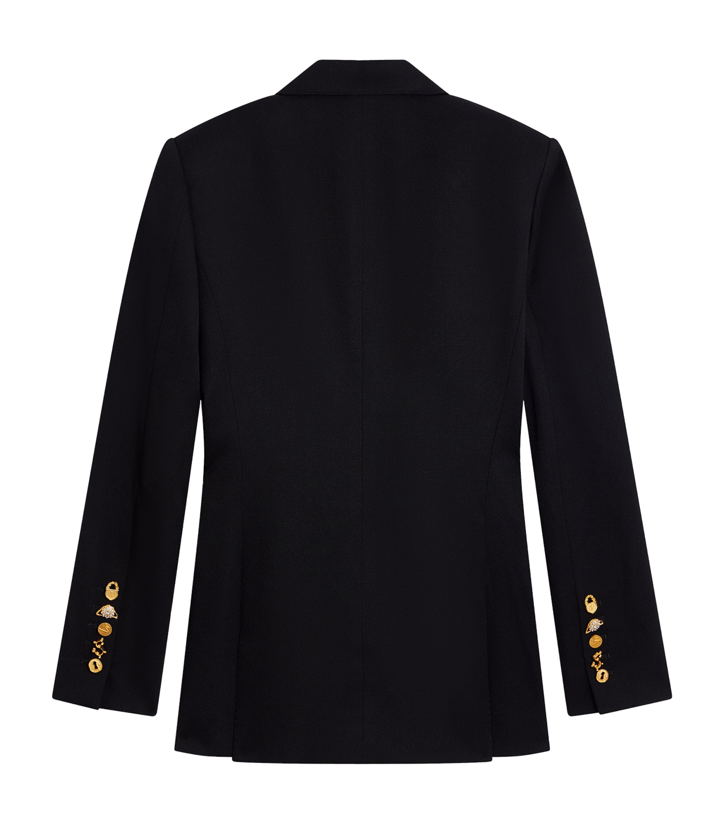 Schiaparelli Womens Wool Measuring Tape Jacket Black Image 2