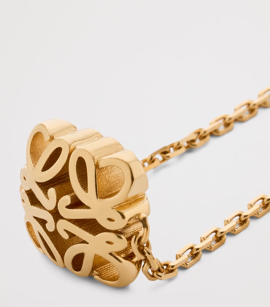 LOEWE Bombé Anagram Necklace Gold Image 2