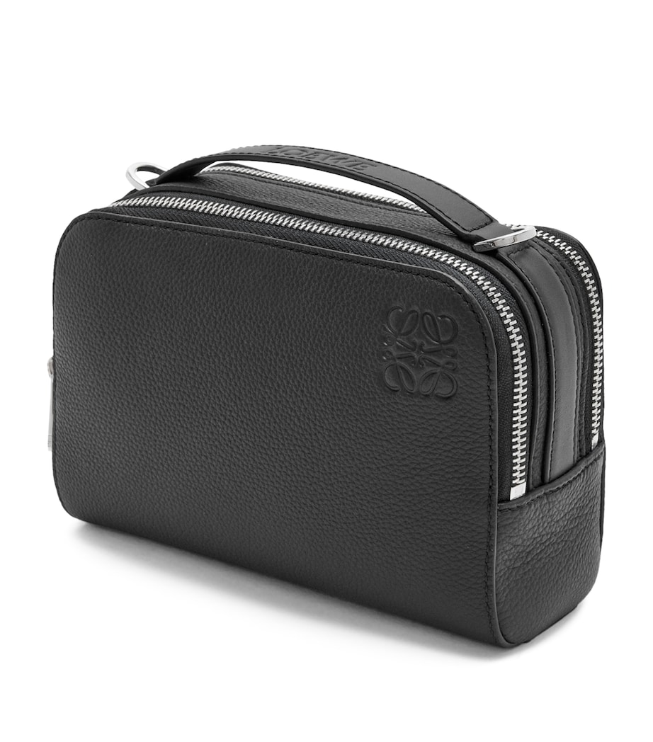 Mini Leather Camera Cross-Body Bag BLACK Image 2