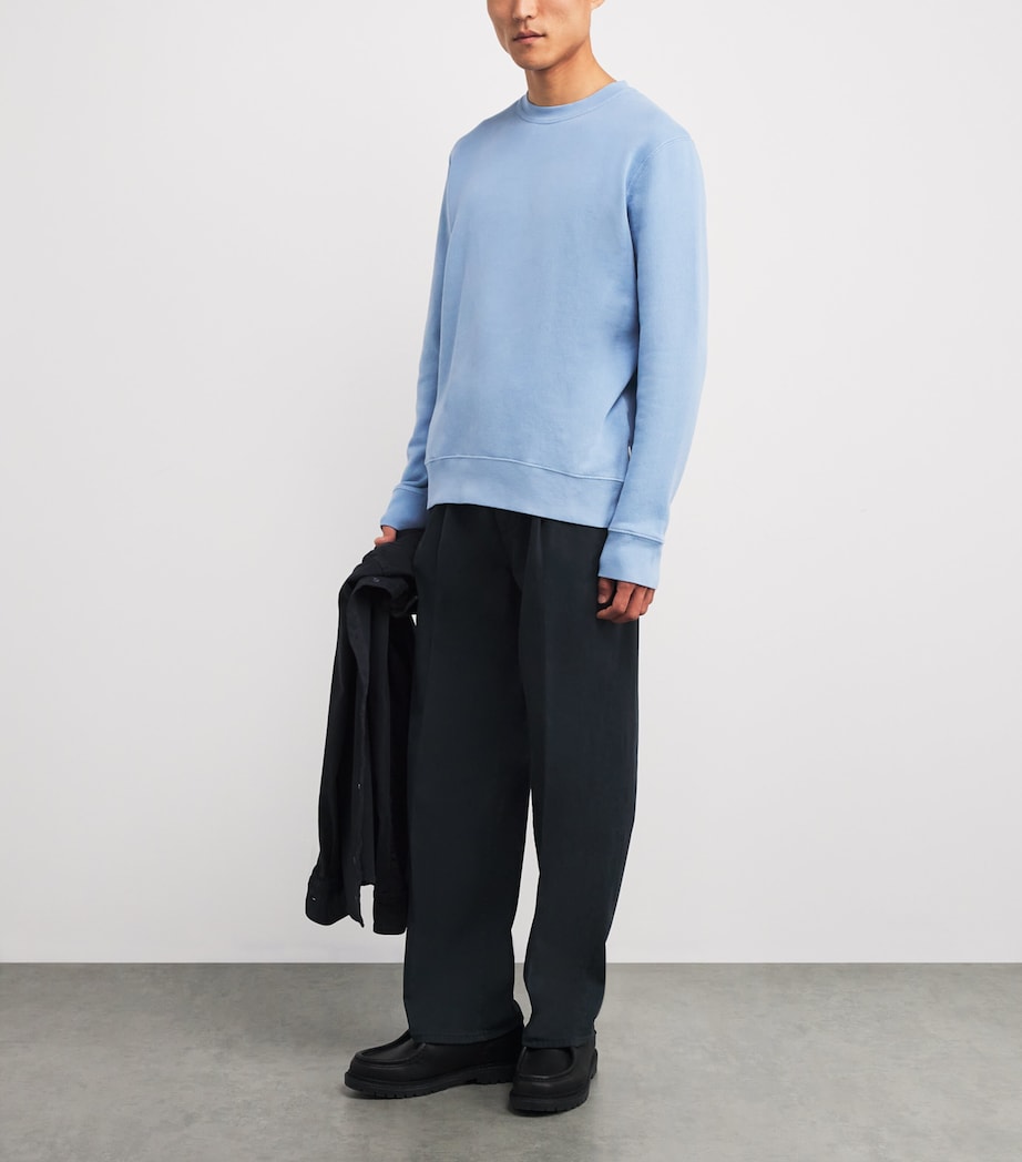 Stretch-Cotton Pleated Trousers U71NQ VULCAN Image 2