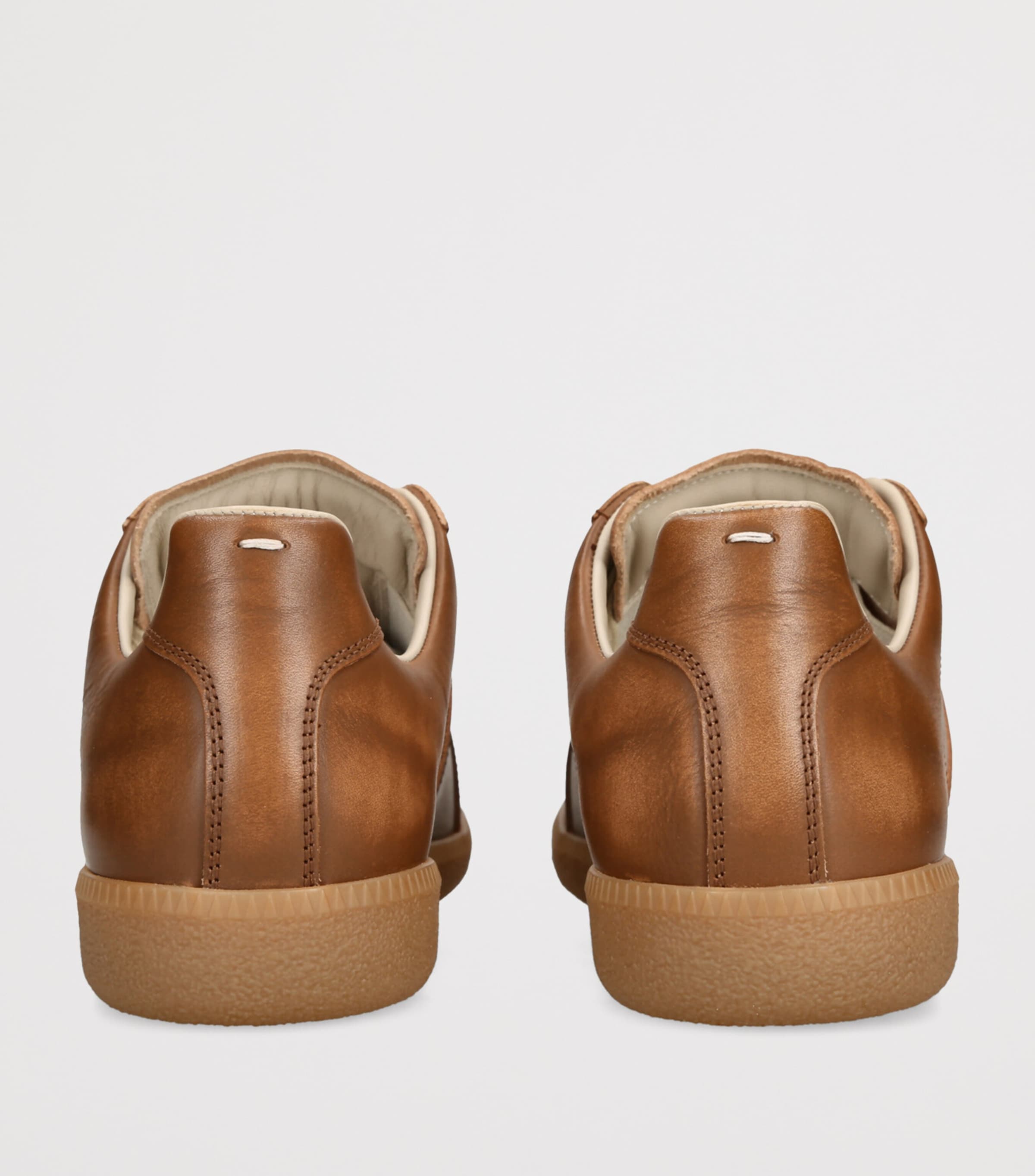 Maison Margiela Beige Leather Replica Sneakers | Harrods US
