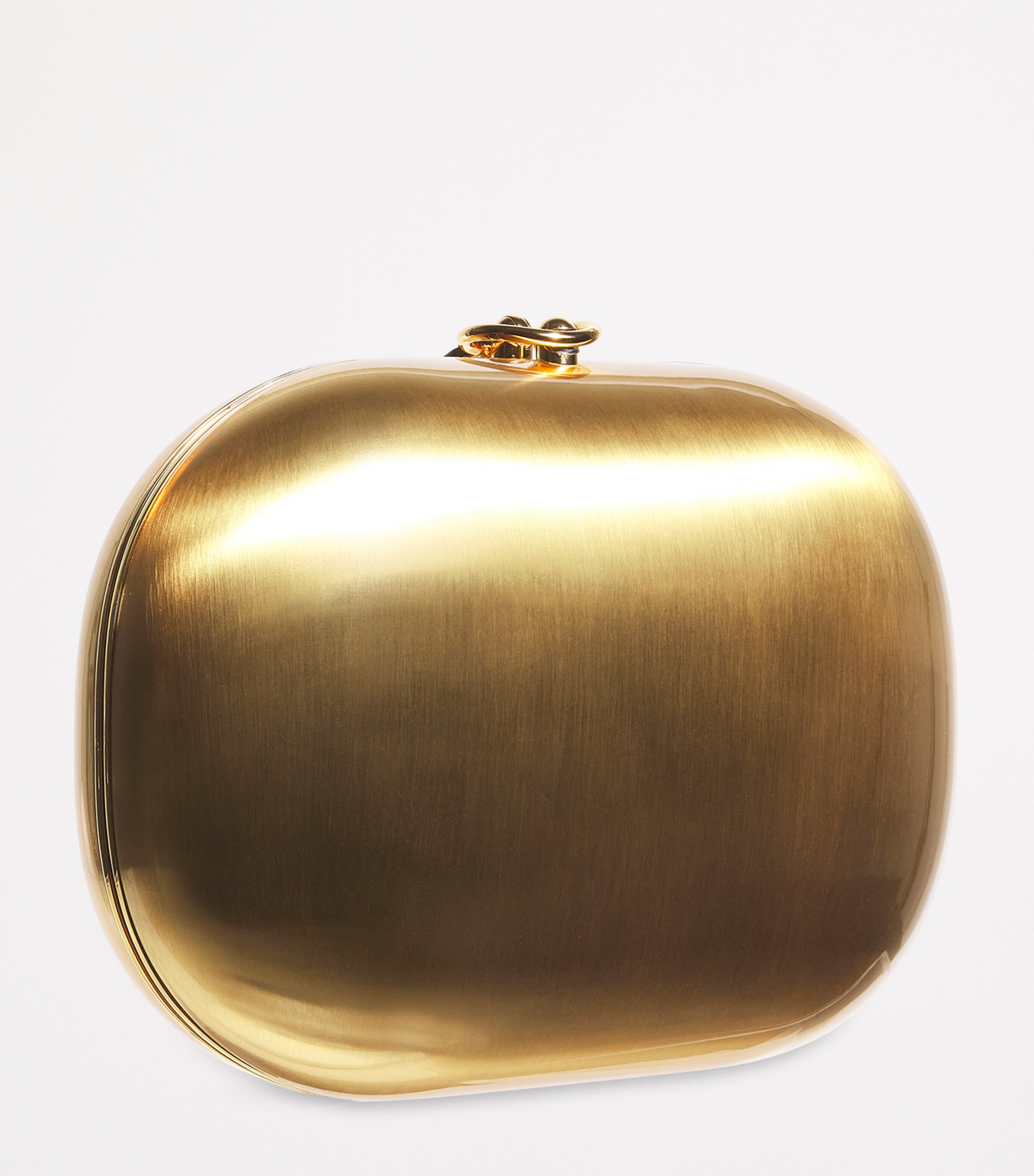 Oval Elina Clutch Bag SATIN GOLD Image 3