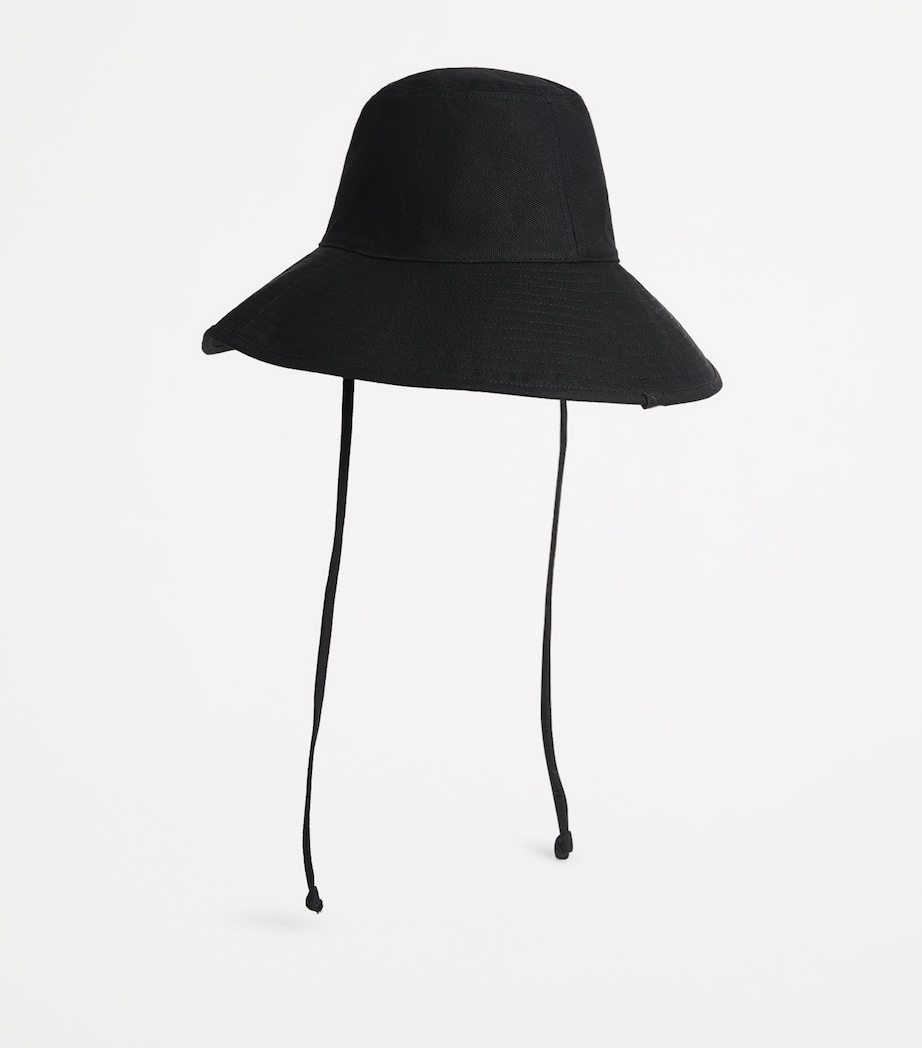 Cotton Holiday Bucket Hat BLACK Image 4
