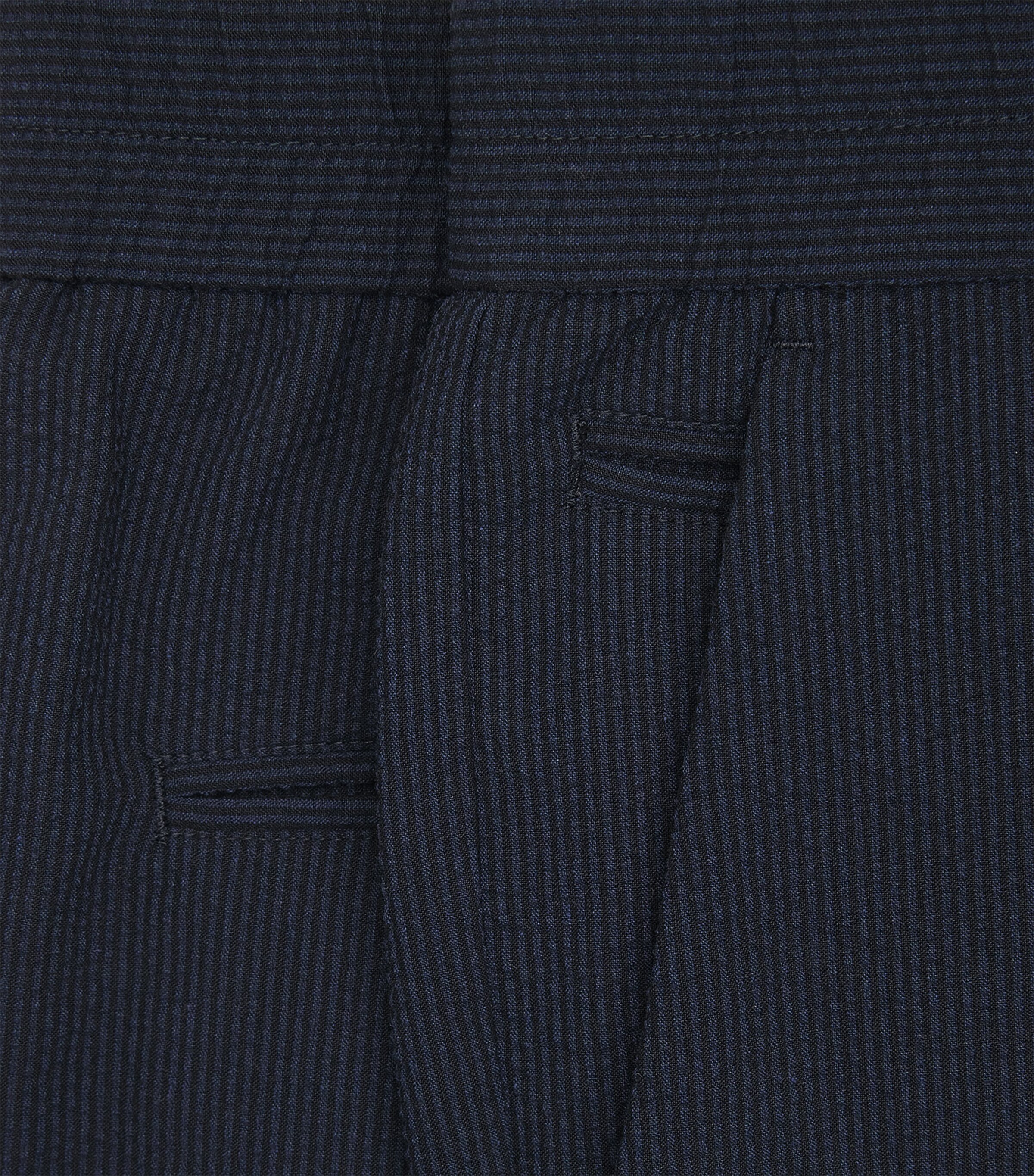Paul Smith Mens Cotton-Blend Seersucker Trousers Image 6