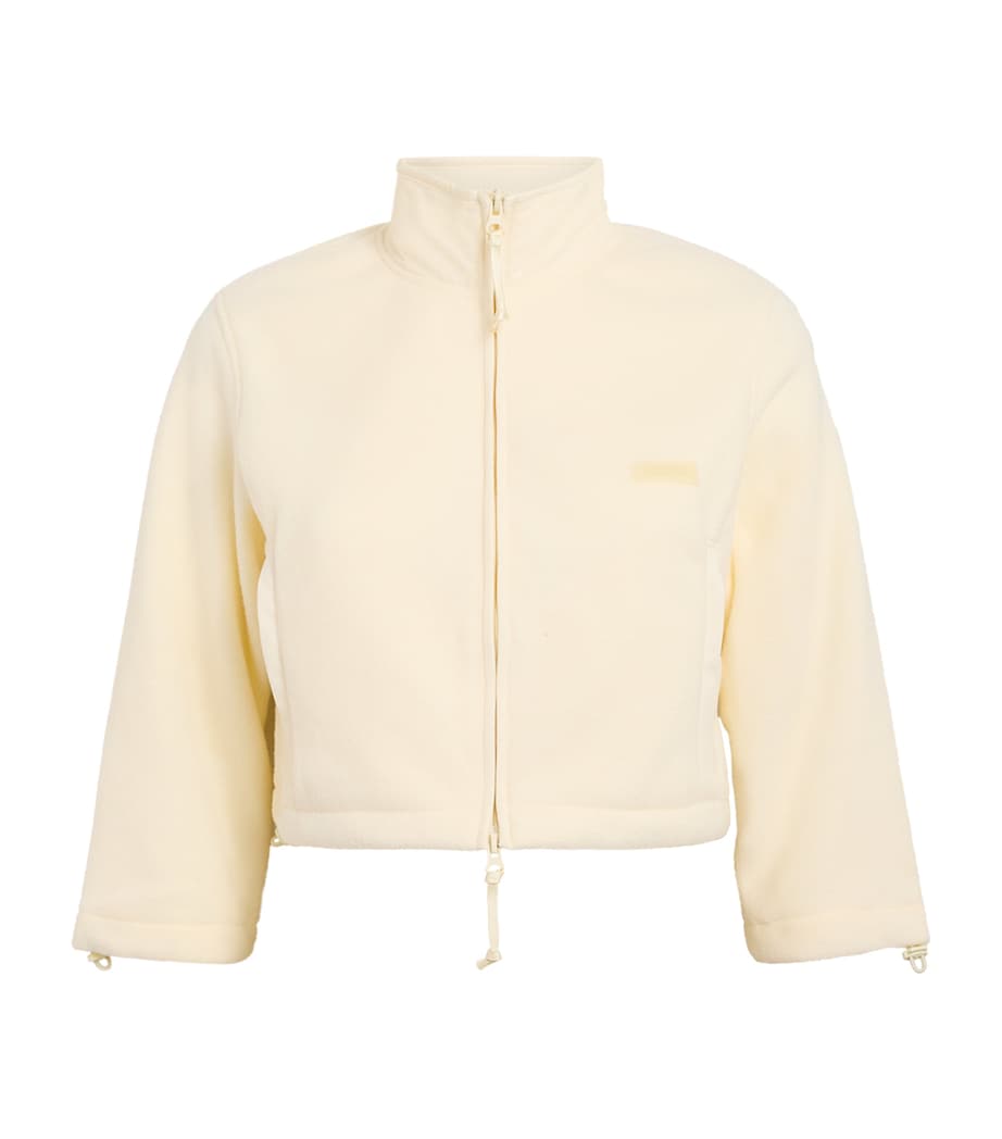 Cropped Fleece Jacket ECRU Image 1