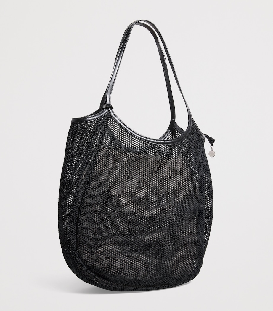 Mesh Logo Tote Bag 1000 BLACK Image 3