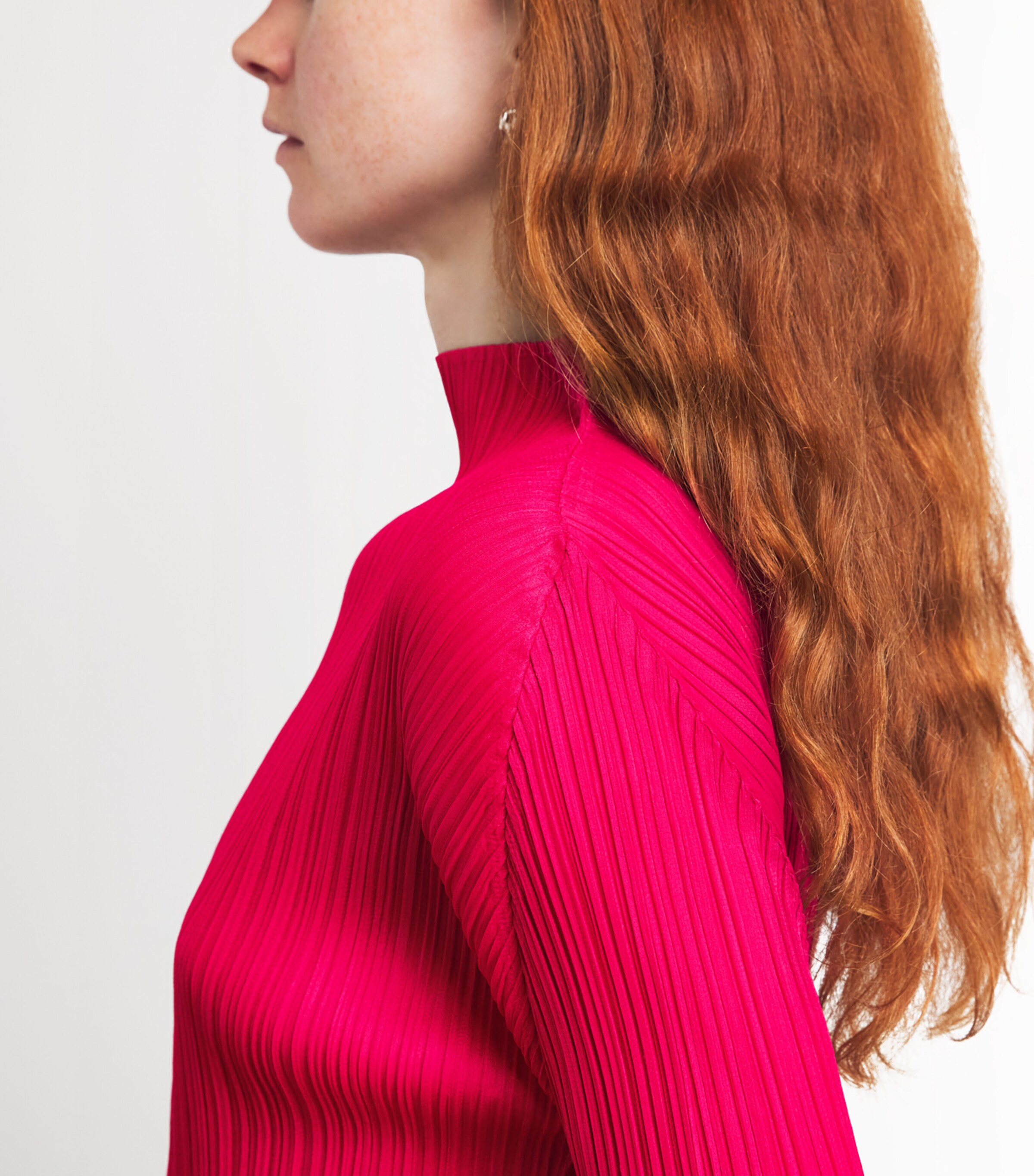 Pleats Please Issey Miyake Womens Long-Sleeve New Colorful Basics 4 Top Image 3