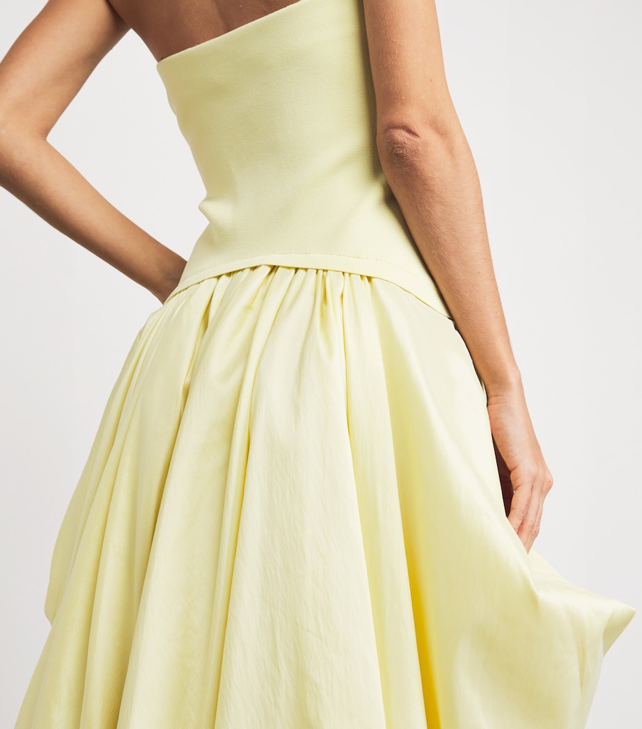 Strapless Izzy Midi Dress SUNGLOW Image 6