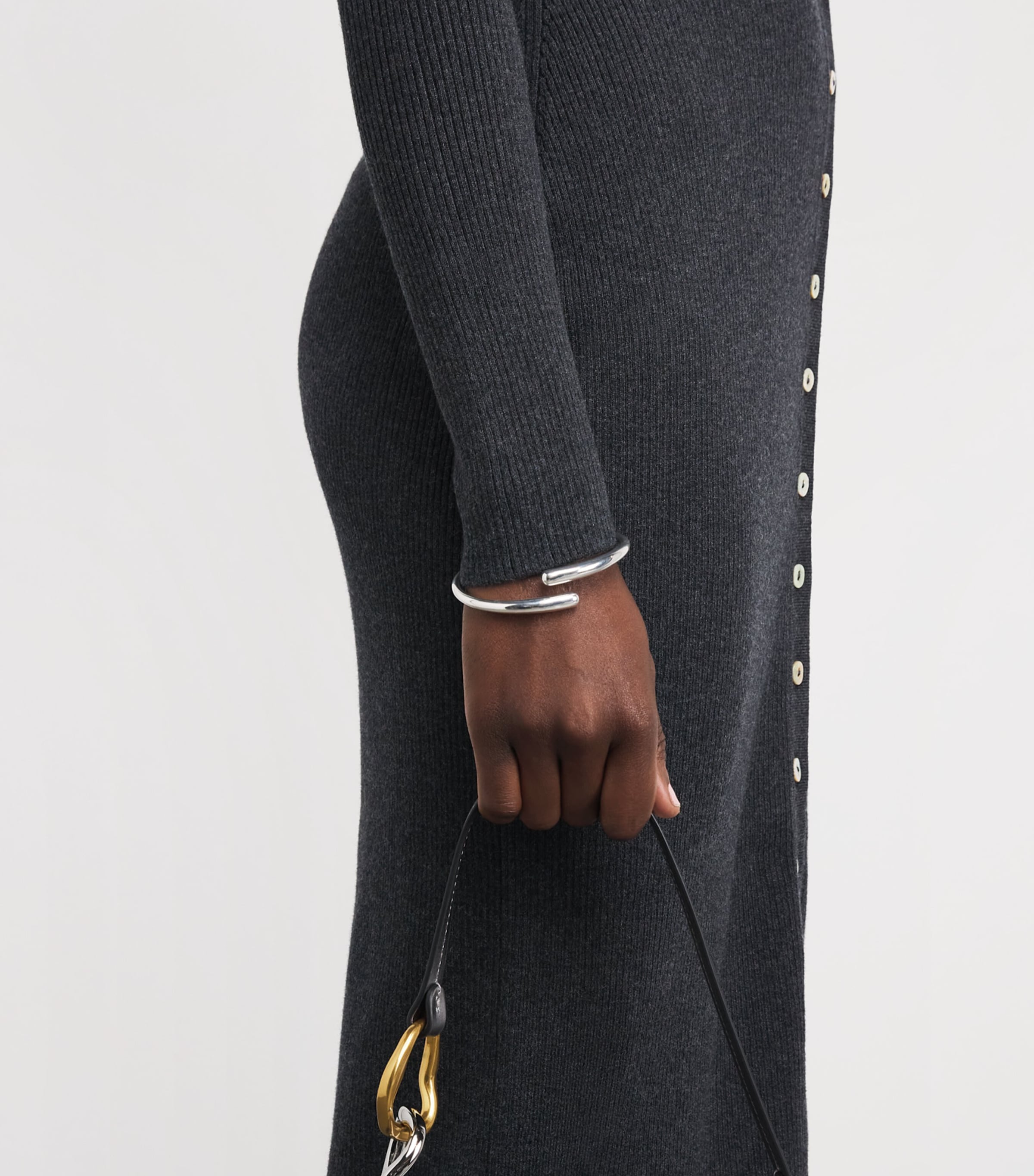 Wool-Blend Craftsman Midi Dress NOCTURNE Image 6