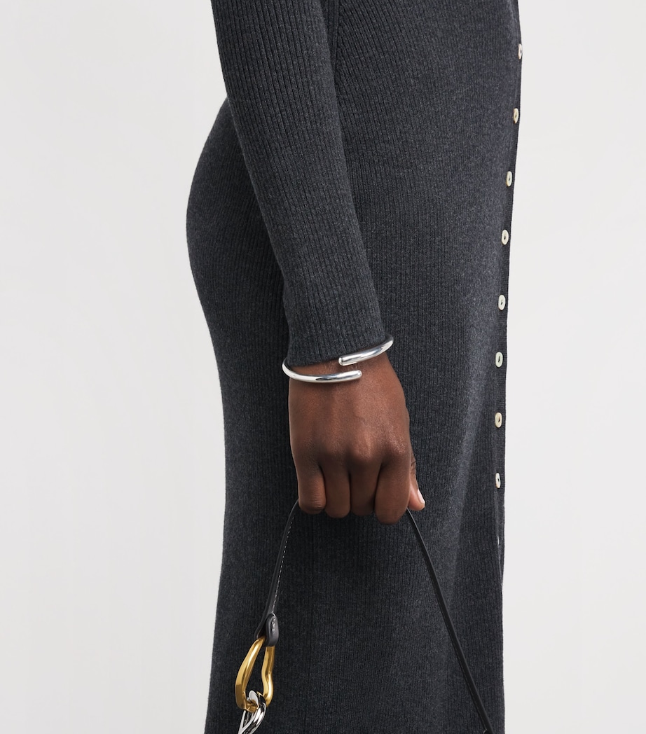 Wool-Blend Craftsman Midi Dress NOCTURNE Image 6