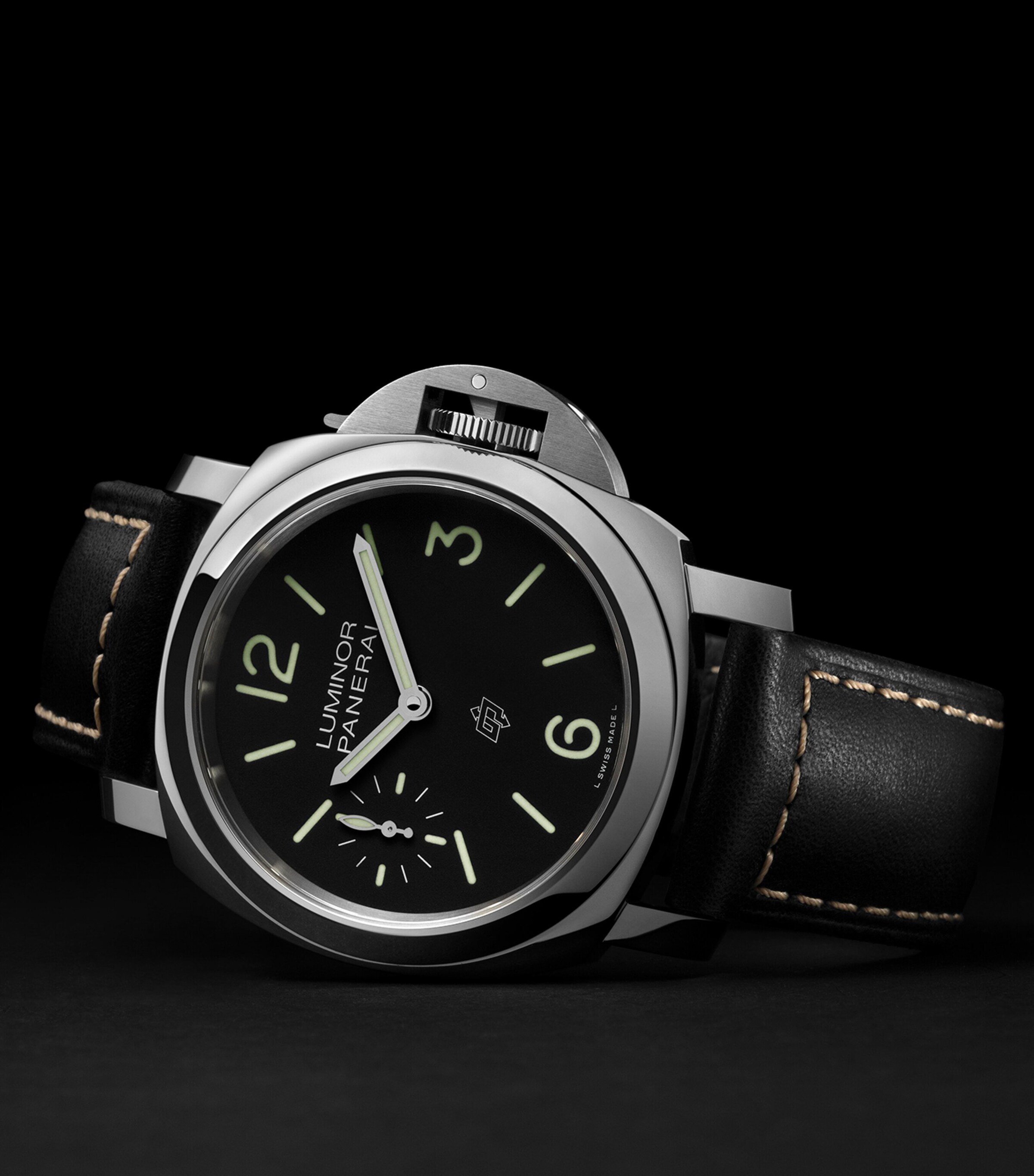 Panerai Stainless Steel Luminor Watch 44mm Black Image 6