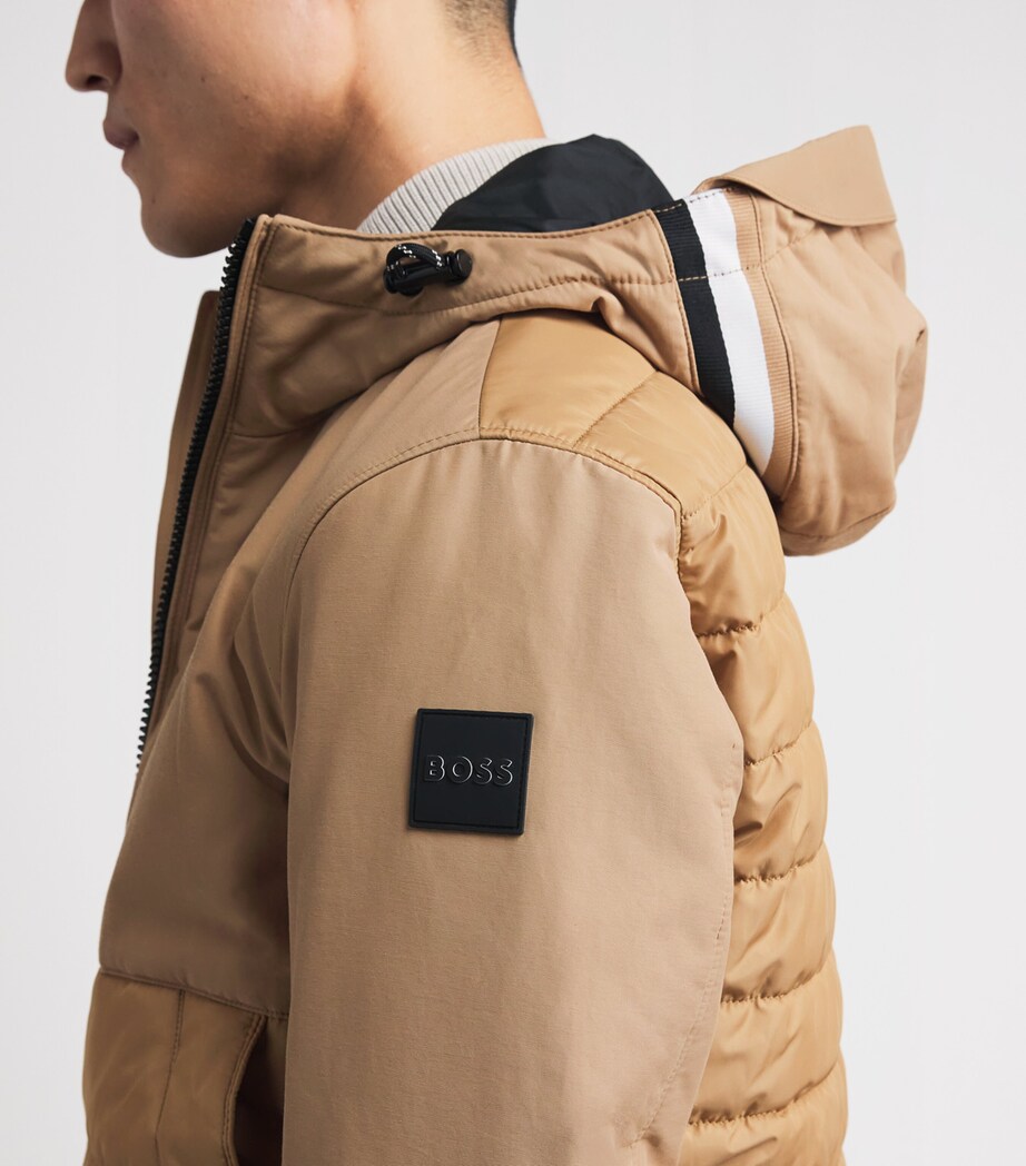 Water-Resistant Quilted-Panel Jacket 260 Image 5