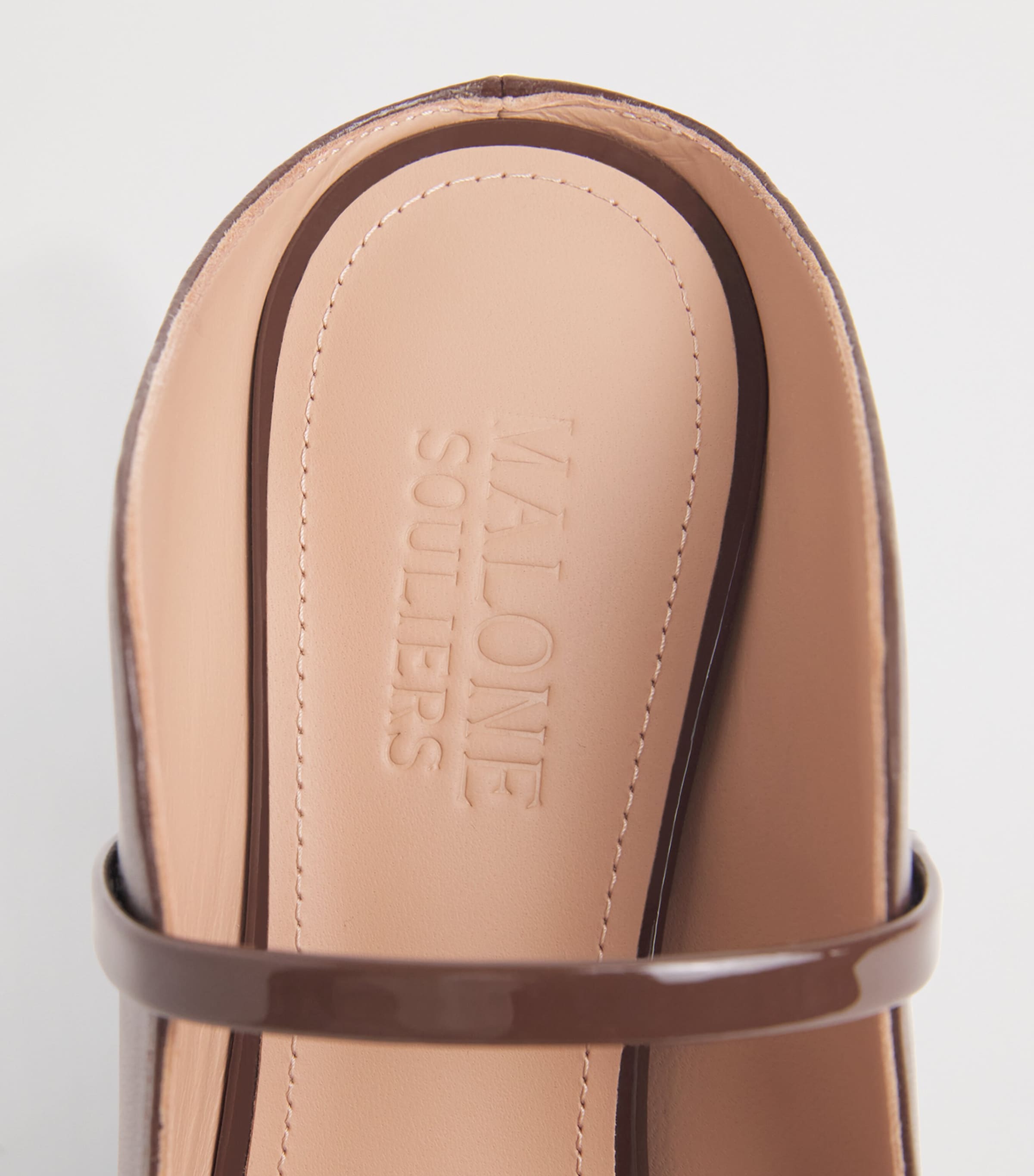 Malone Souliers Leather Maureen Mules 100 Tobacco Image 7