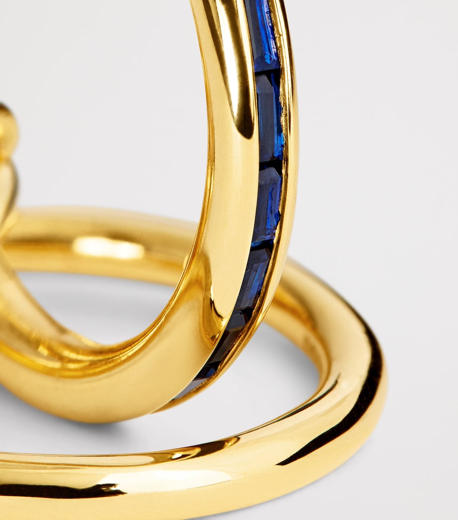 Yellow Gold and Sapphire Pyrus Ring YELLOW GOLD Image 5