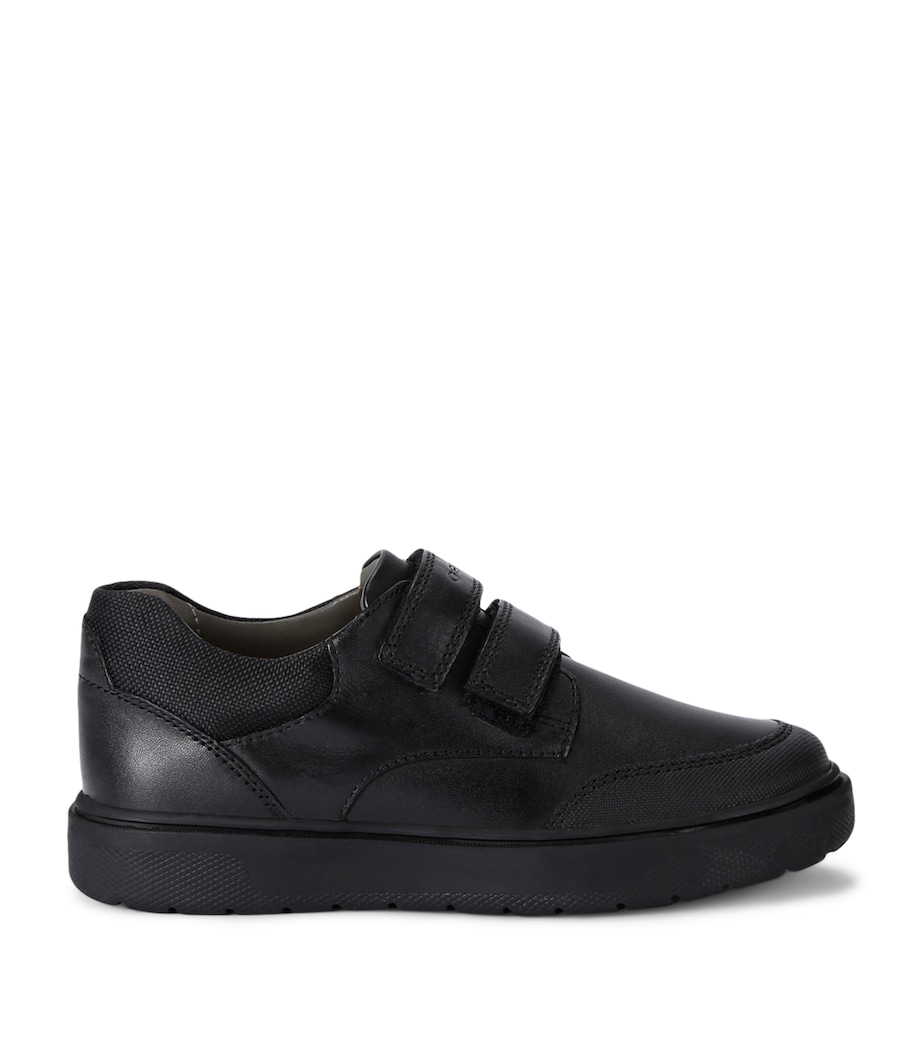 Leather J Riddock Velcro Sneakers BLACK Image 1