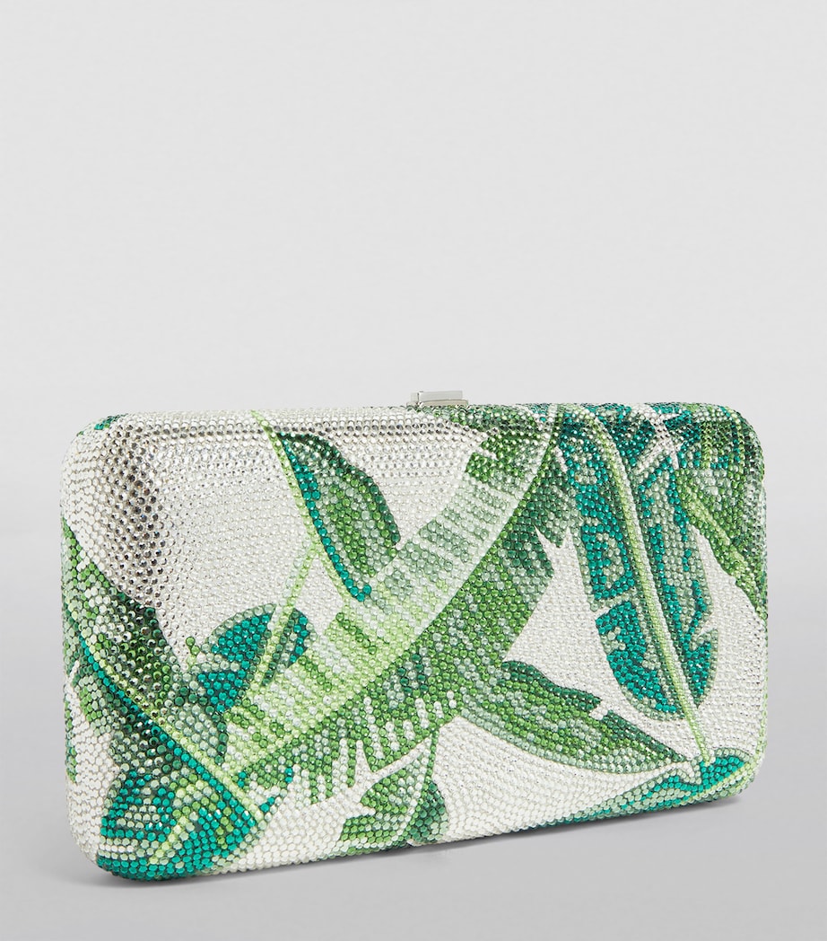 Smooth Rectangle Tropics Clutch Bag SEMMT SLVR EMRLD MLT Image 2