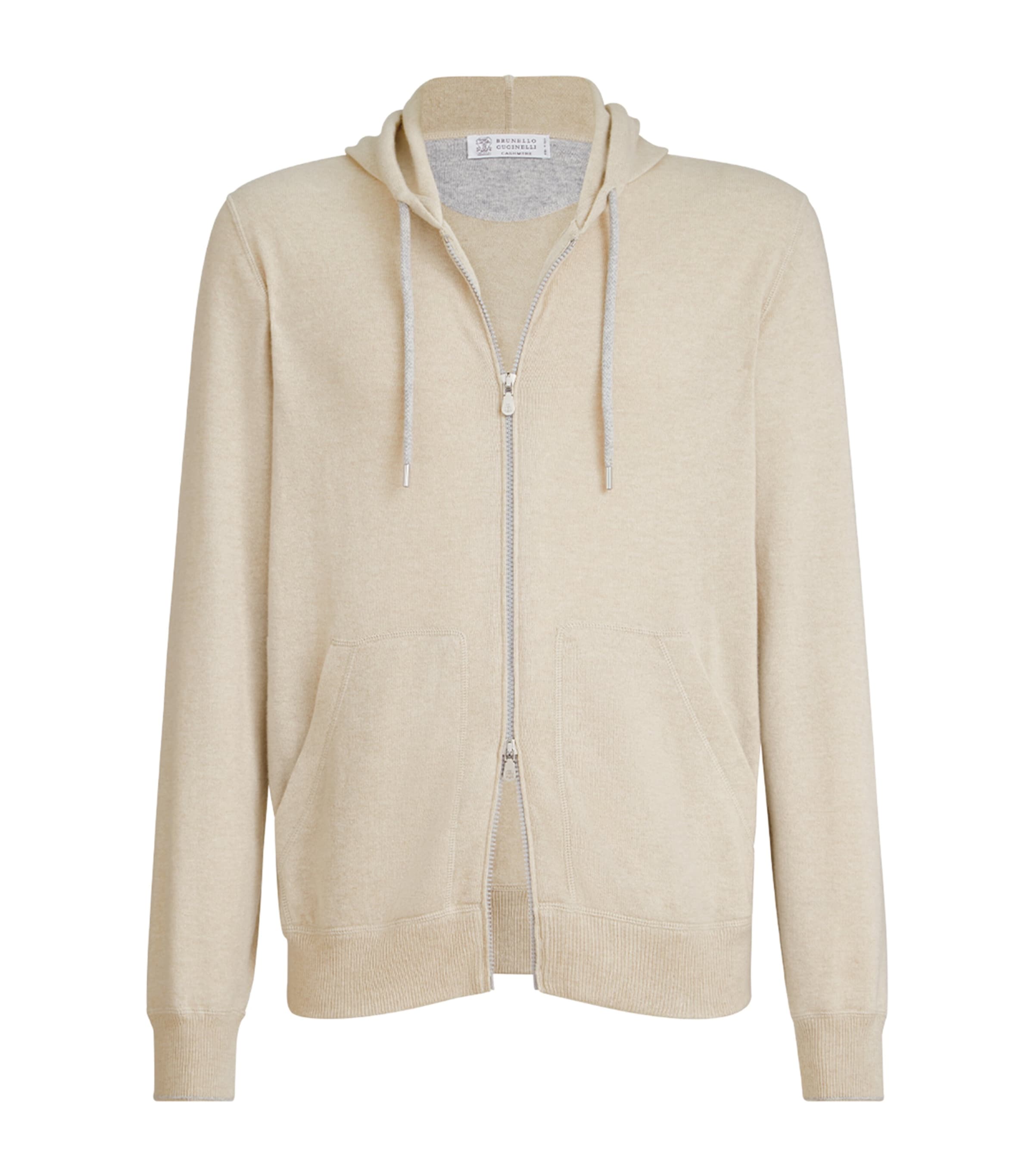 Brunello Cucinelli Mens Cashmere Hooded Cardigan Image 1