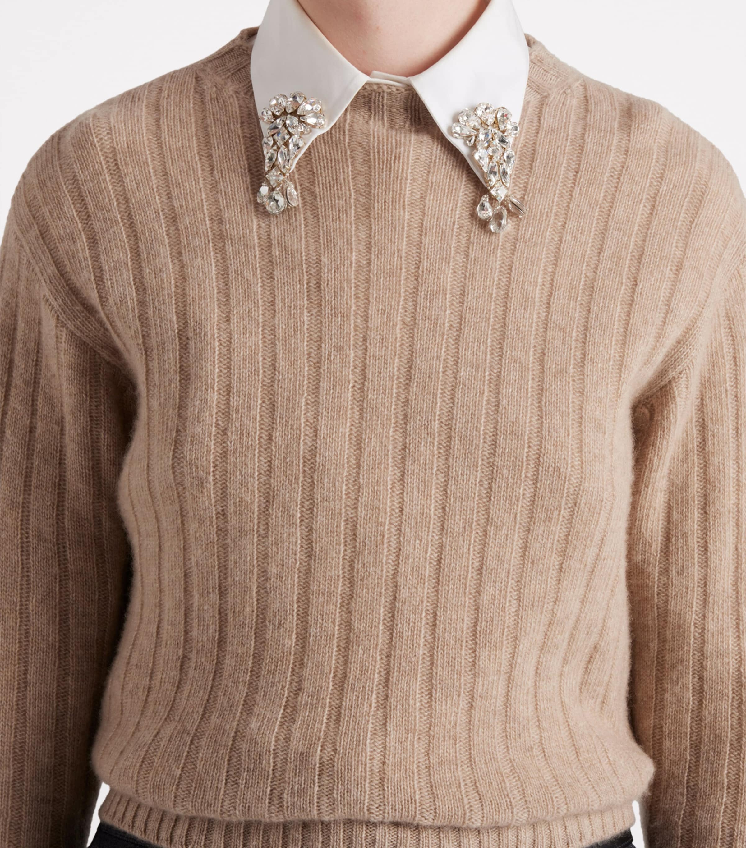 Re-Cashmere Cropped Sweater F0036 Image 4