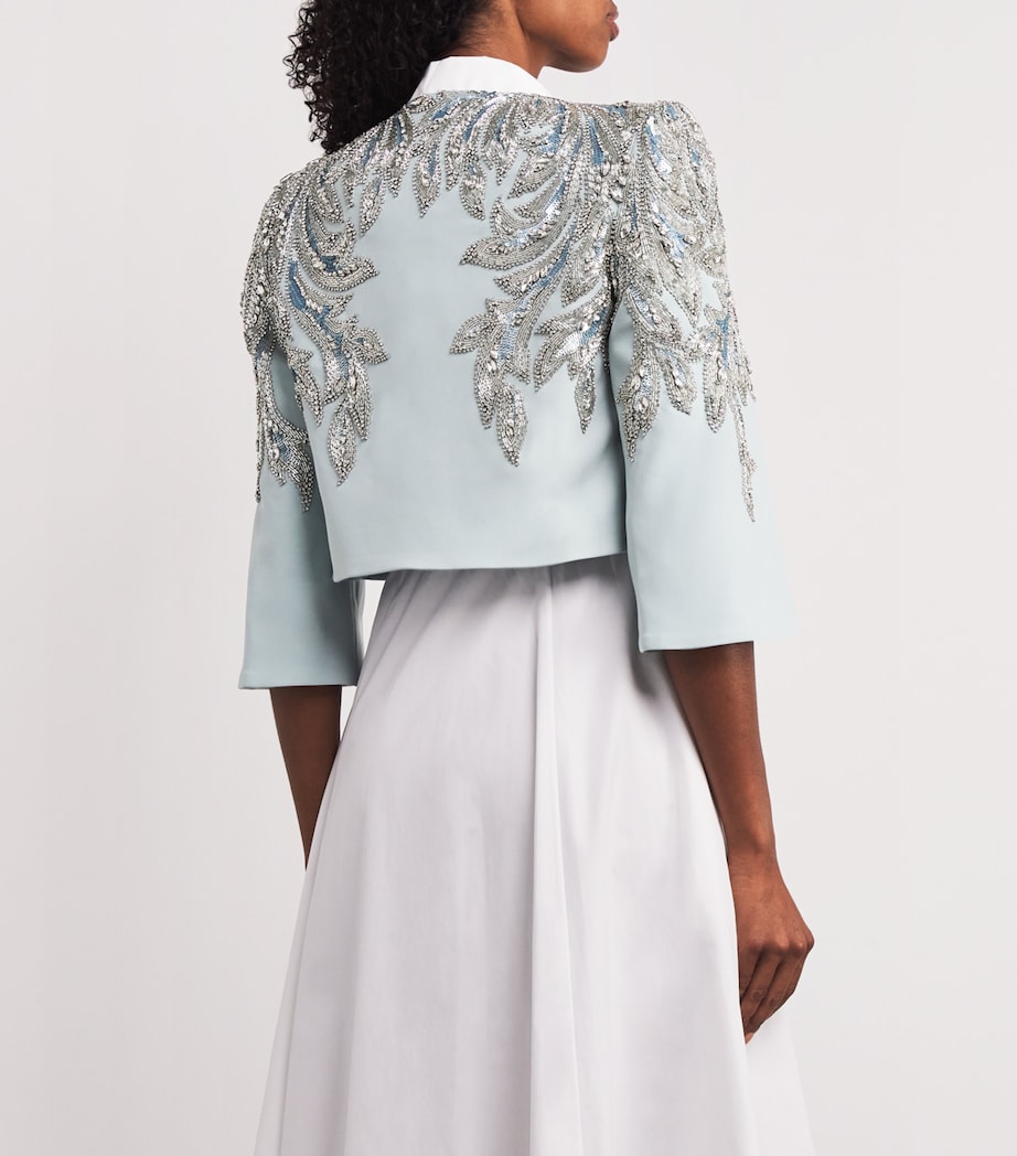 Satin Embellished Versalilles Jacket PORCELAIN 2113 Image 4