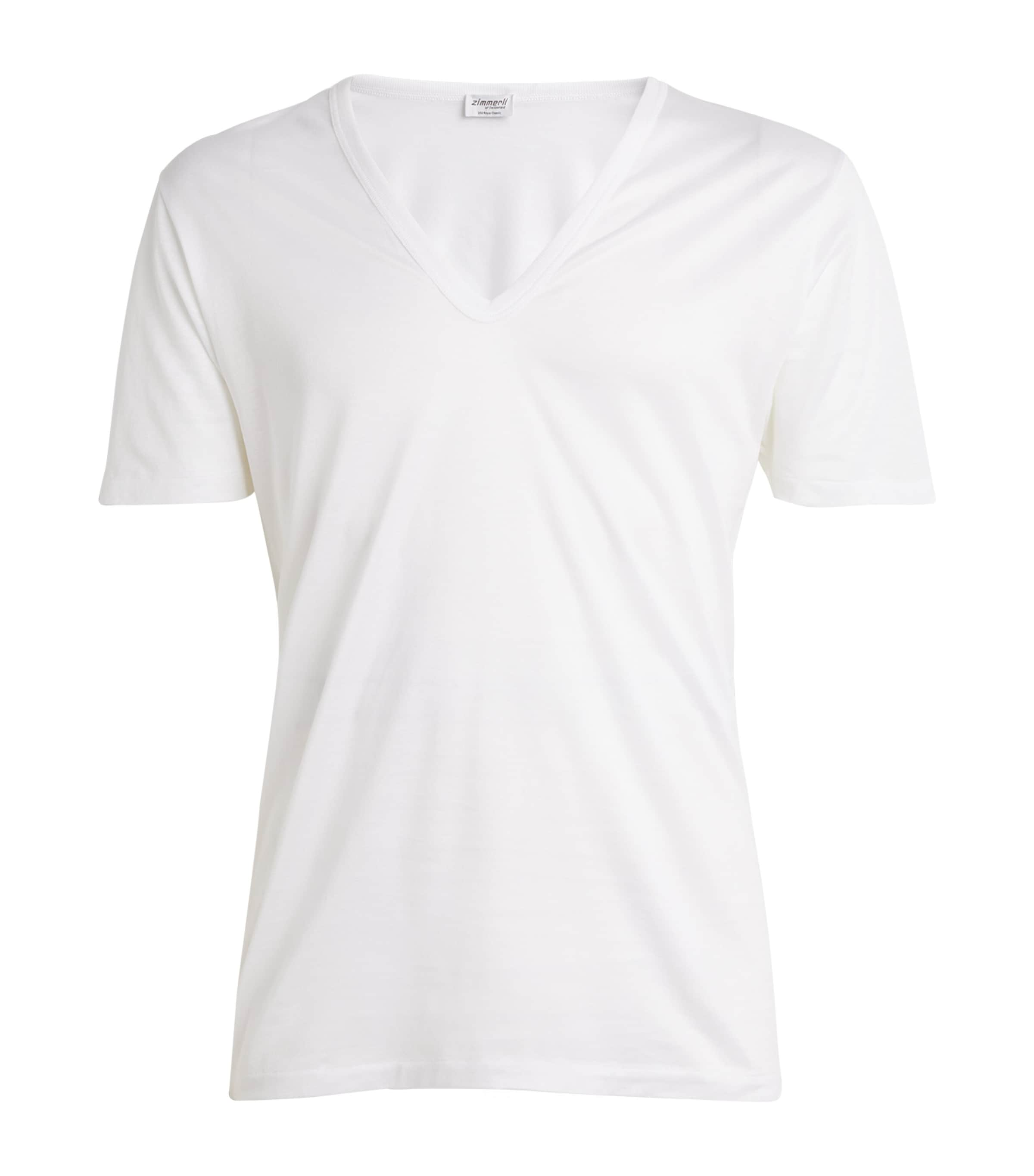 ZIMMERLI COTTON V-NECK T-SHIRT 