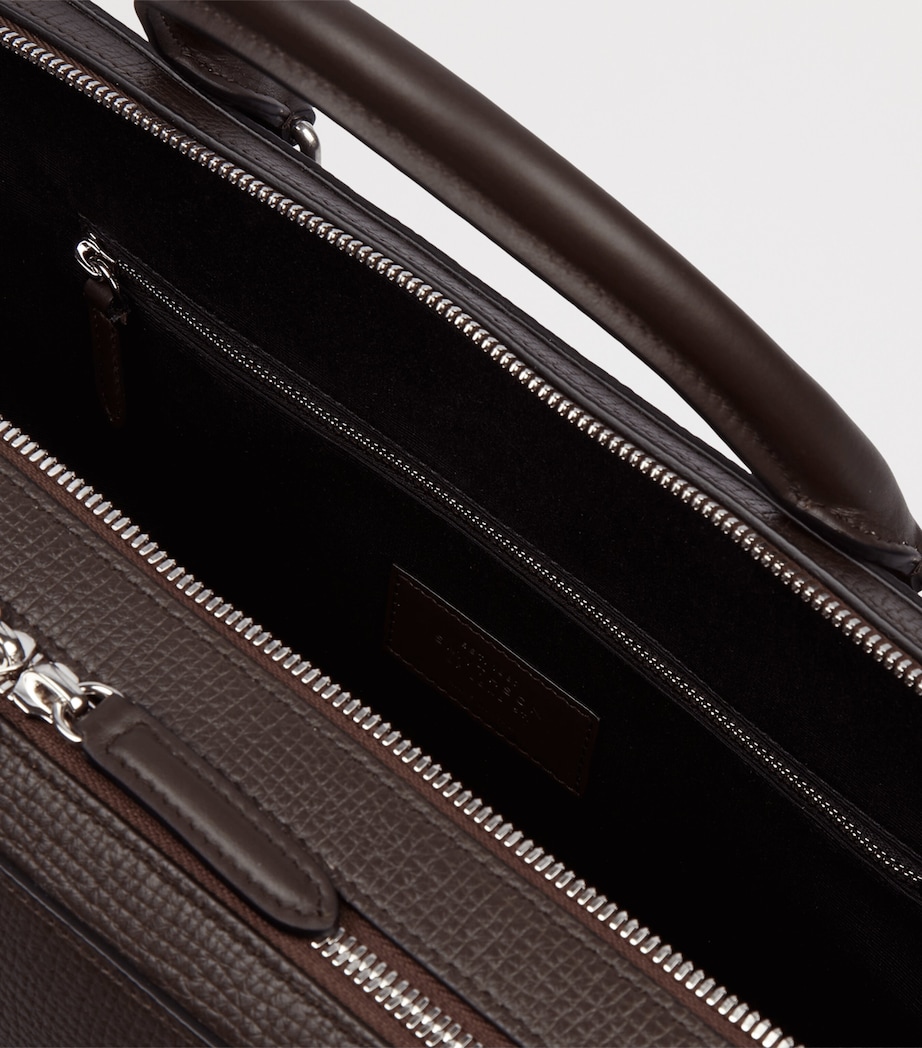 Large Calfskin Ludlow Briefcase D BROWN Image 7