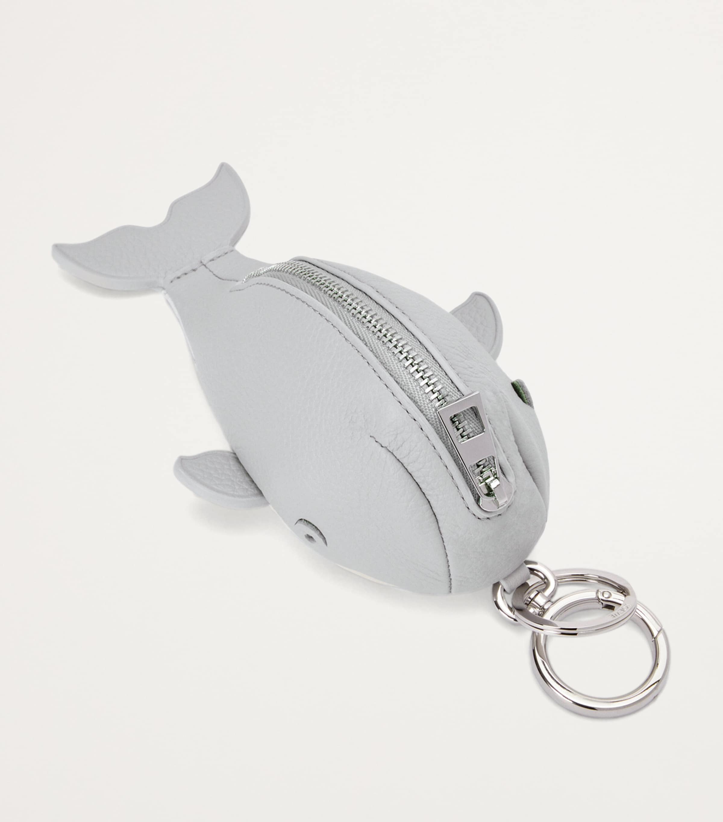 LOEWE フィッシュチャーム Whale charm in classic calfskin Blue - LOEWE