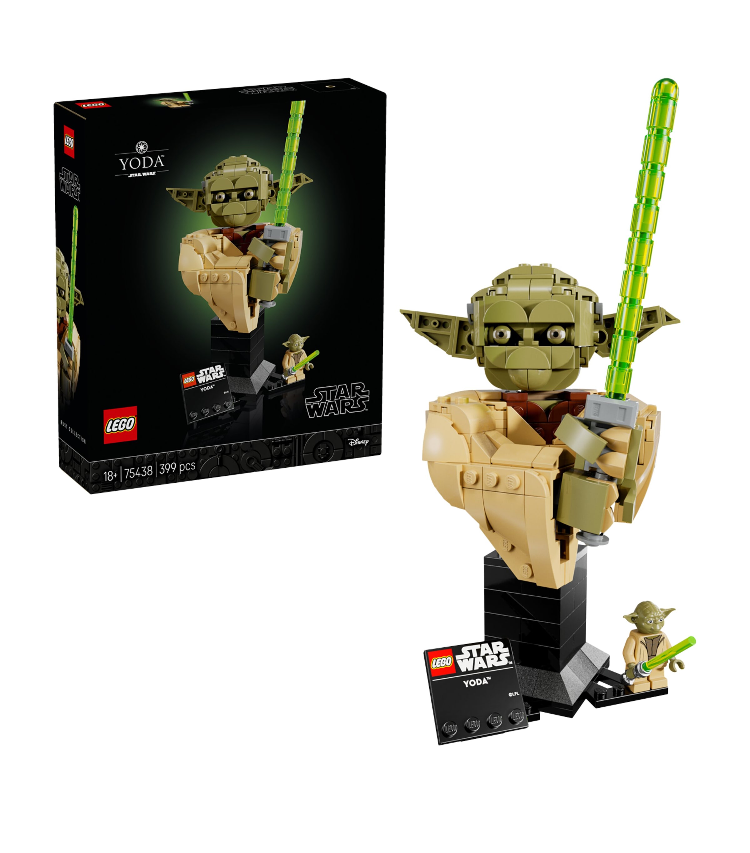 Lego LEGO Star Wars Yoda Bust Model Kit for Adults 75438 Image 1