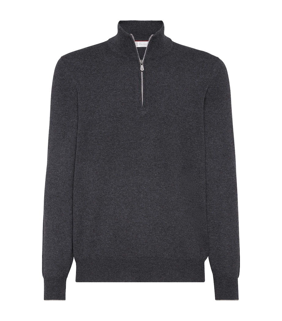 Cashmere Half-Zip Sweater CJB82 Image 1