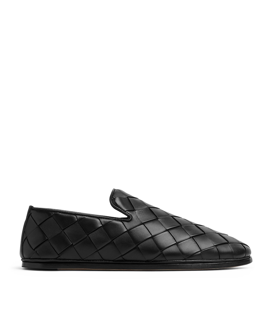 Bottega Veneta Leather Intrecciato Sunday Slippers Image 1