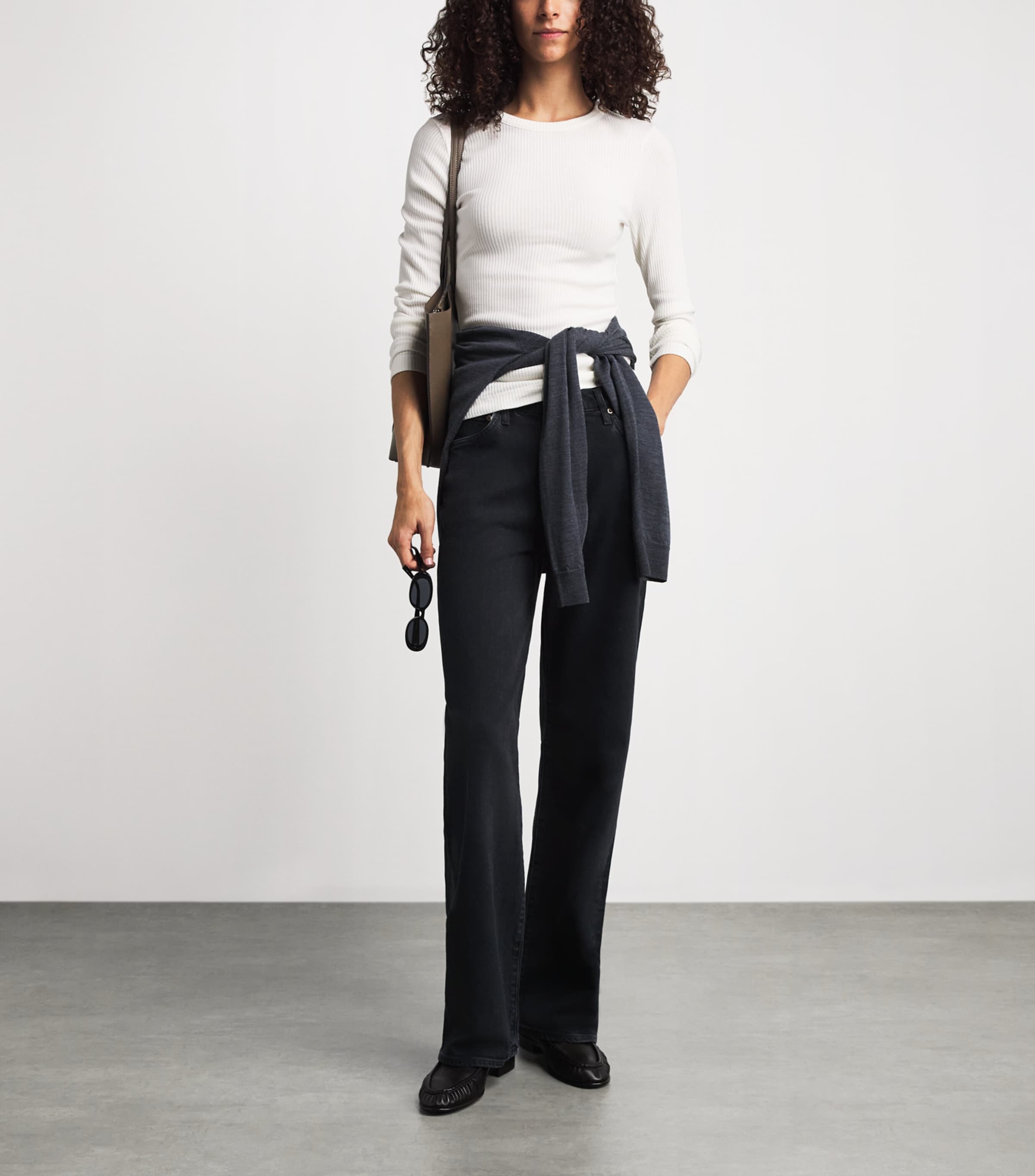 AGOLDE Womens Harper Relaxed Straight Jeans Gnrt Image 2