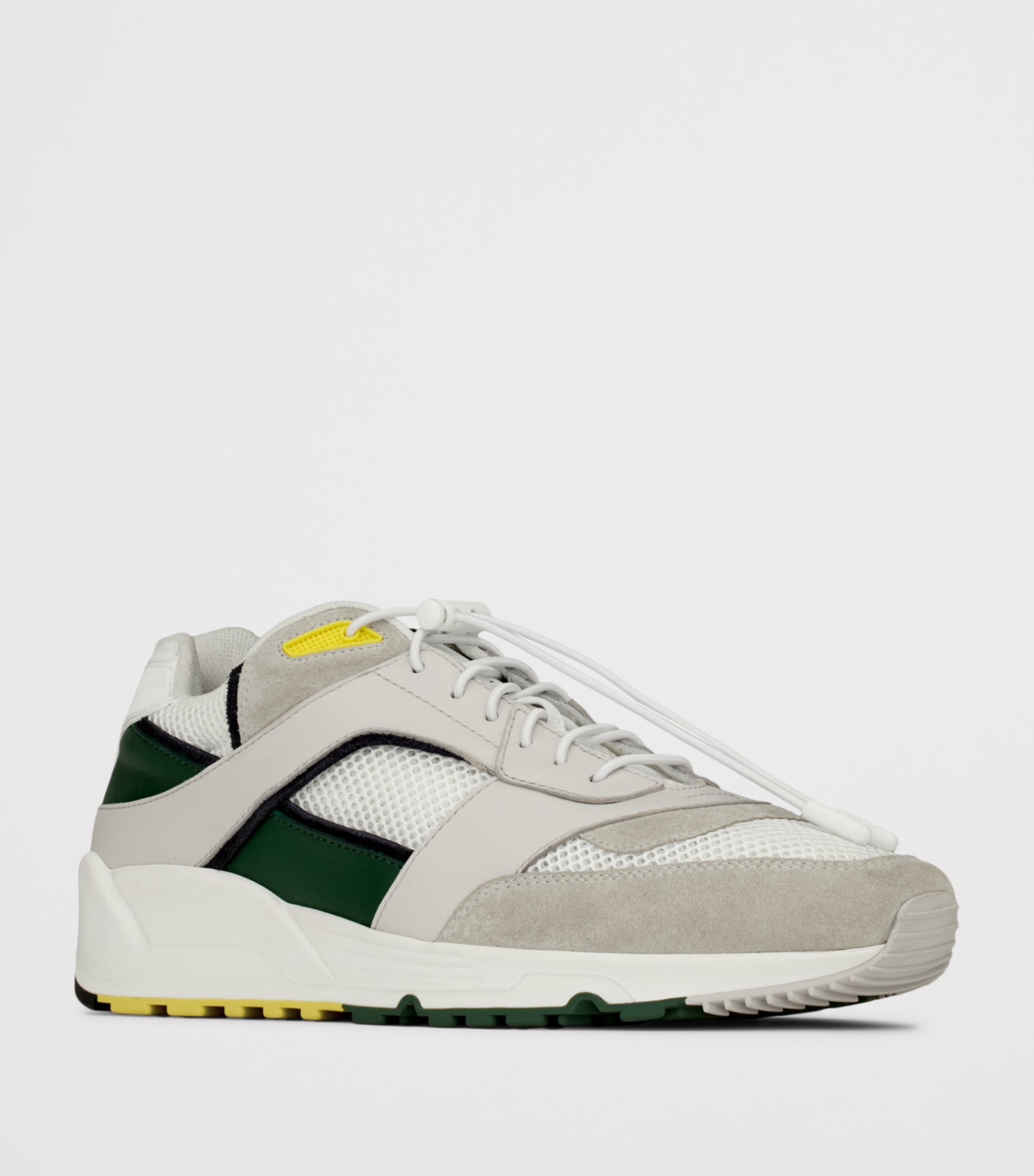 Leather Trim Bump Sneakers 9264 Image 4