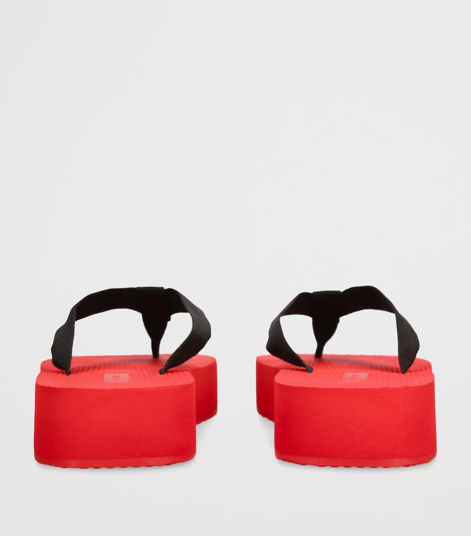 Dune Flatform Sandals RED COMB Image 2