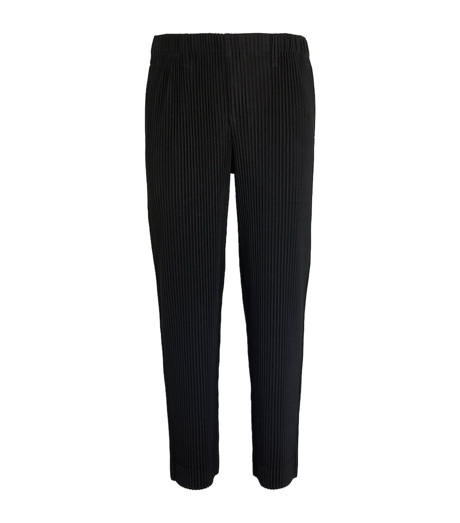 Pleated Straight Trousers 15 BLACK Image 1