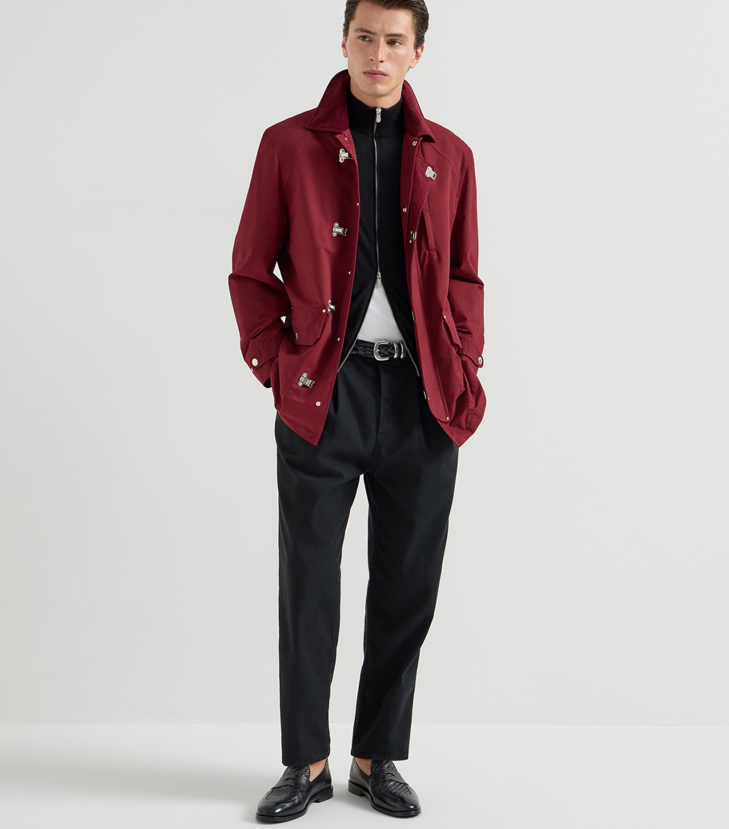 Brunello Cucinelli Mens Cashmere-Silk Cardigan Image 2