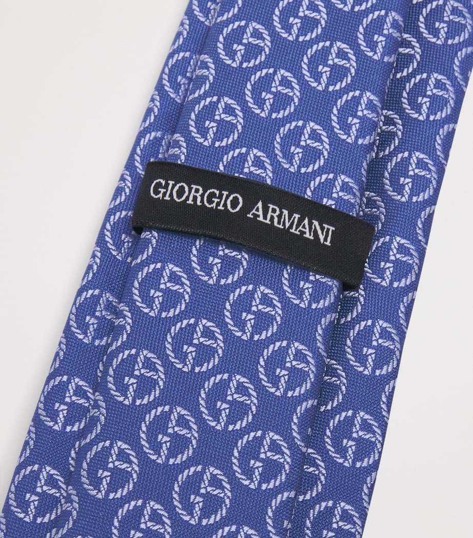 Silk Monogram Embroidery Tie FB065 Image 3