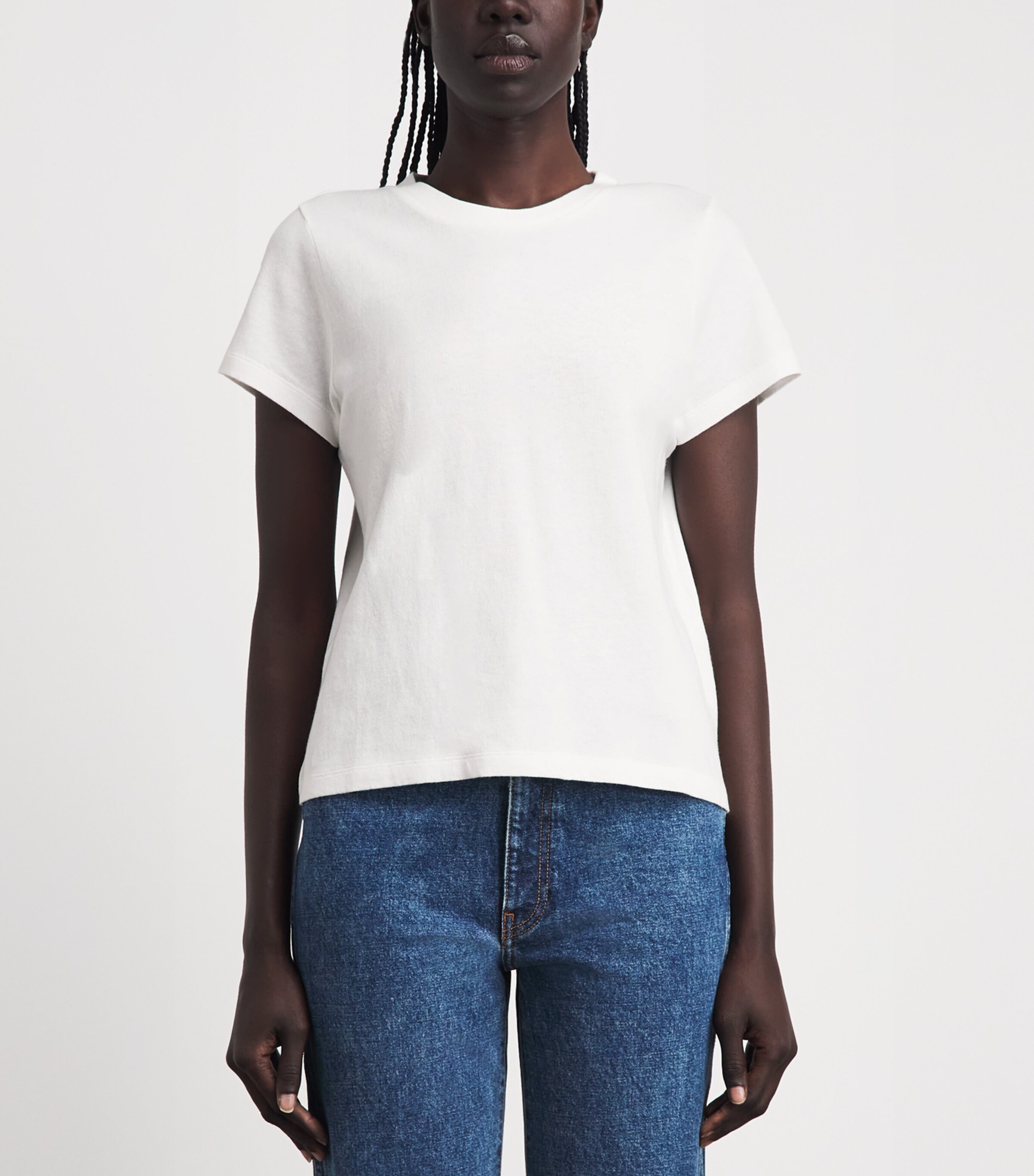 Khaite Womens Cotton Jersey Emmylou T-Shirt White Image 4
