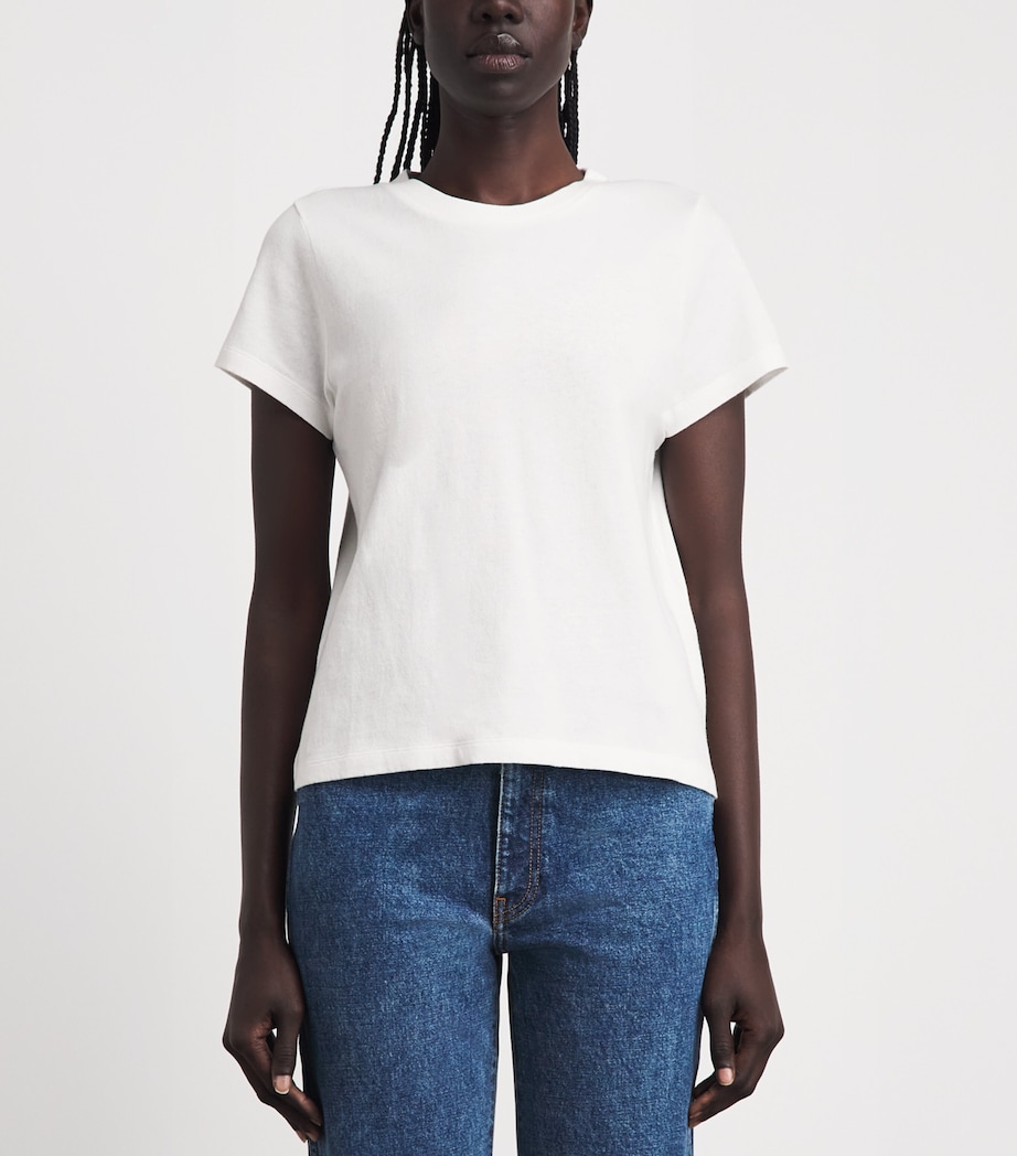 Khaite Womens Cotton Jersey Emmylou T-Shirt White Image 4
